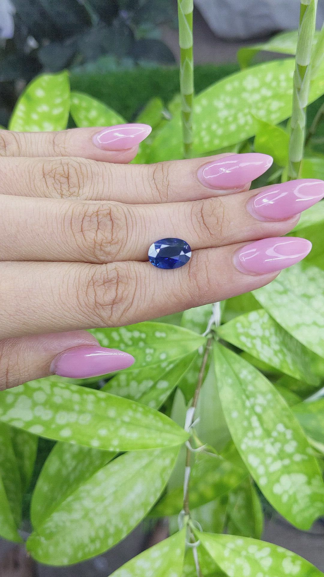 4.32 Ct. Blue Sapphire from Madagascar Size Video