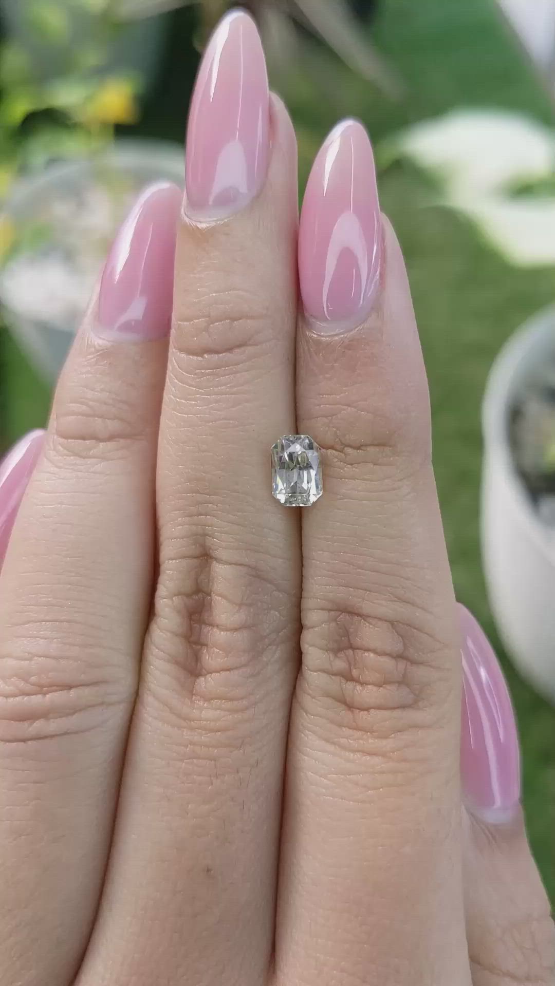 1.34 Ct. Peach Sapphire from Ceylon (Sri Lanka) Size Video