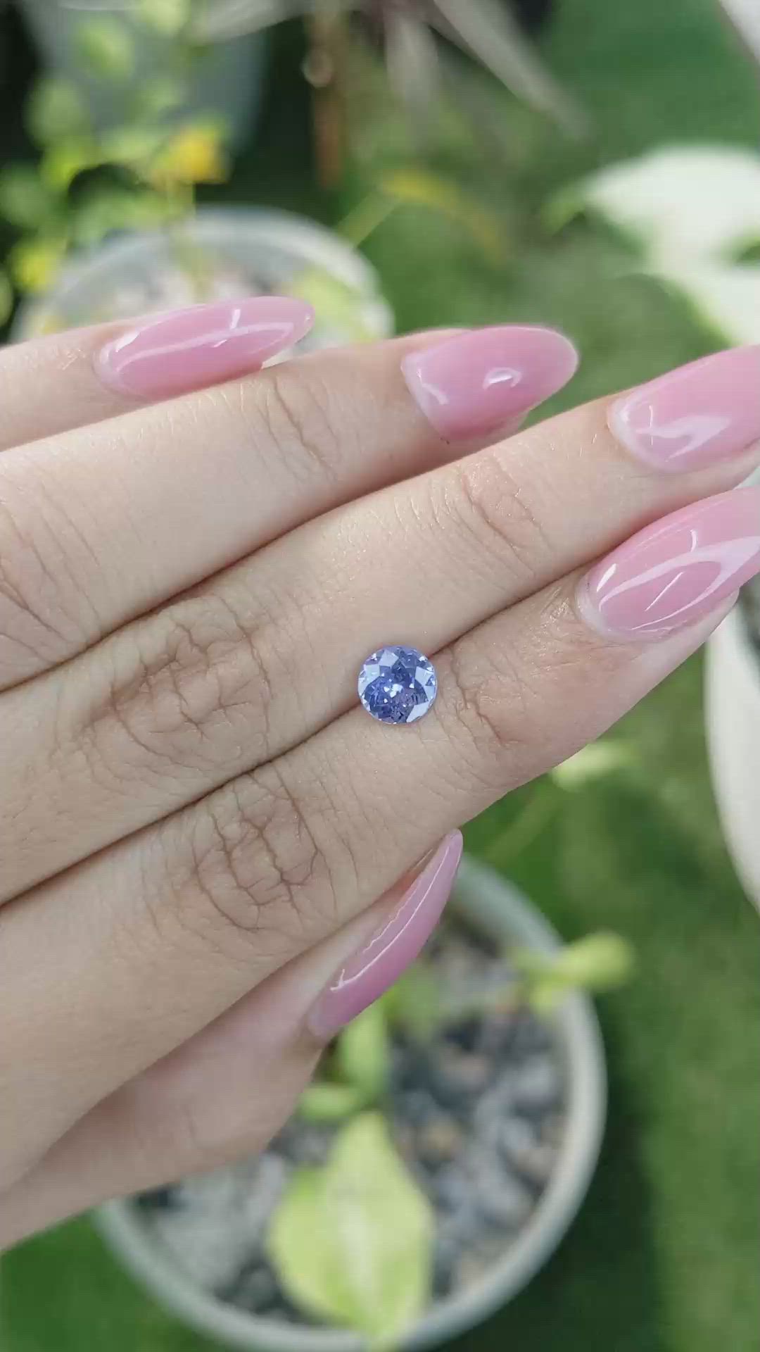 1.11 Ct. Blue Sapphire from Ceylon (Sri Lanka) Size Video