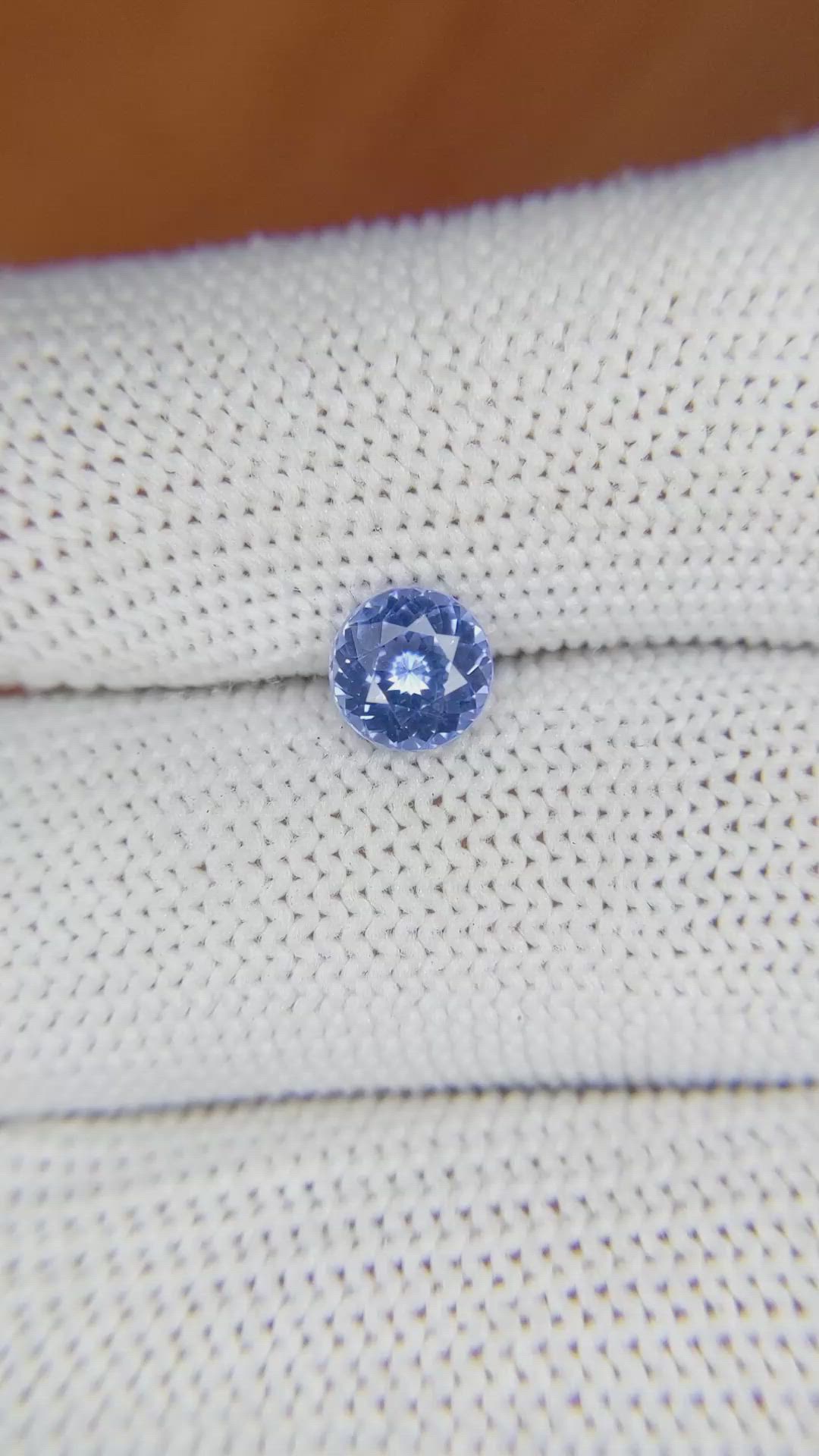 1.11 Ct. Blue Sapphire from Ceylon (Sri Lanka) Size Video