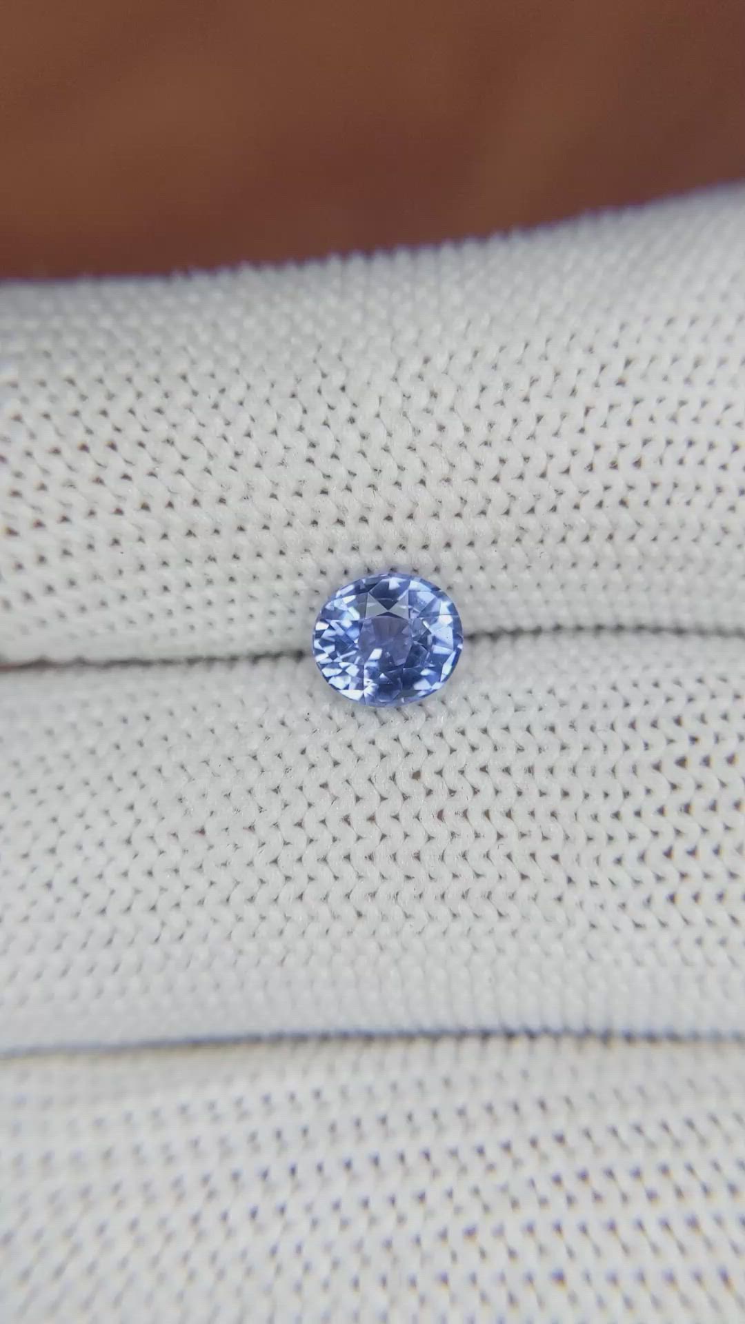 1.14 Ct. Blue Sapphire from Ceylon (Sri Lanka) Size Video