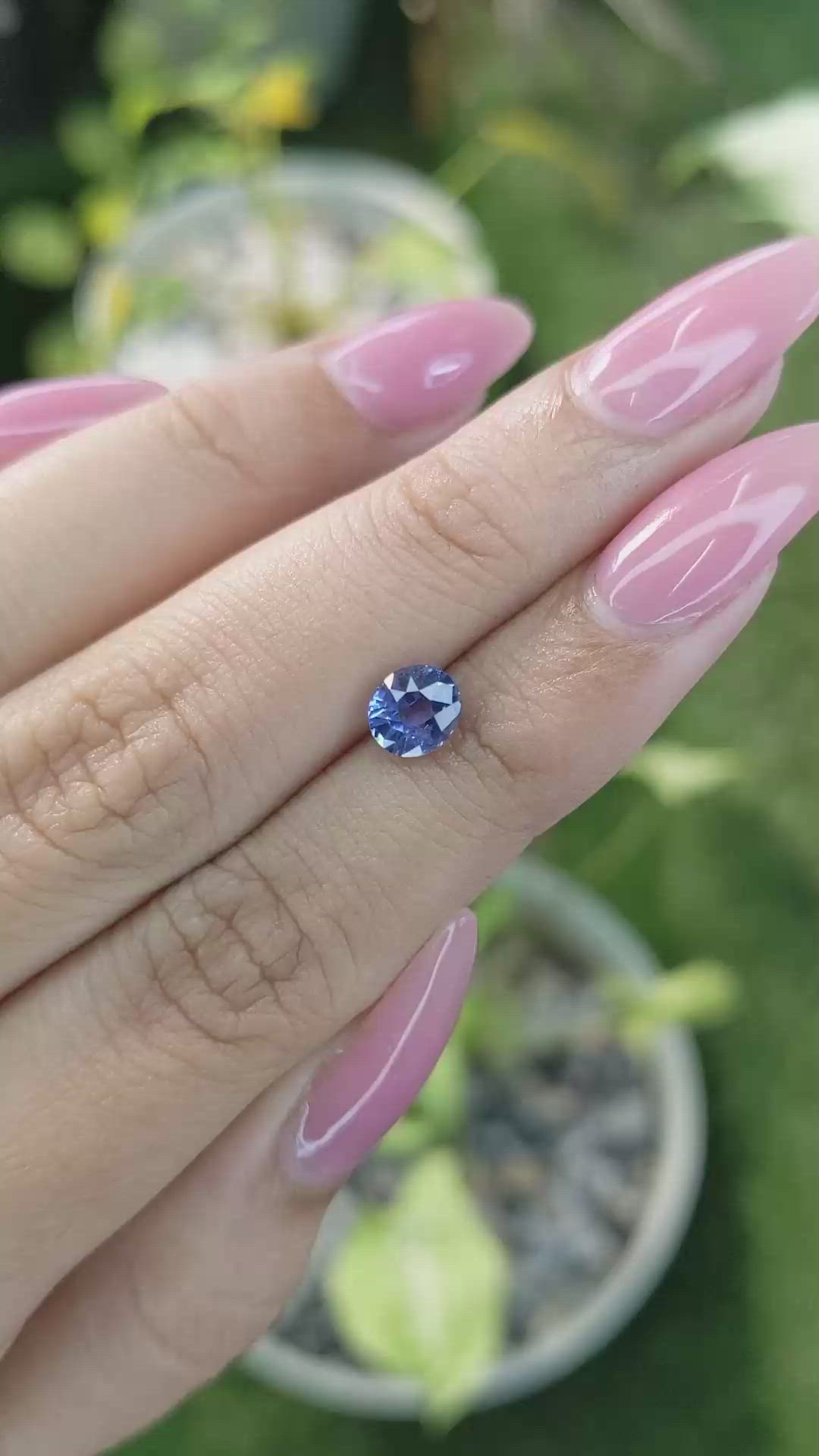 1.14 Ct. Blue Sapphire from Ceylon (Sri Lanka) Size Video