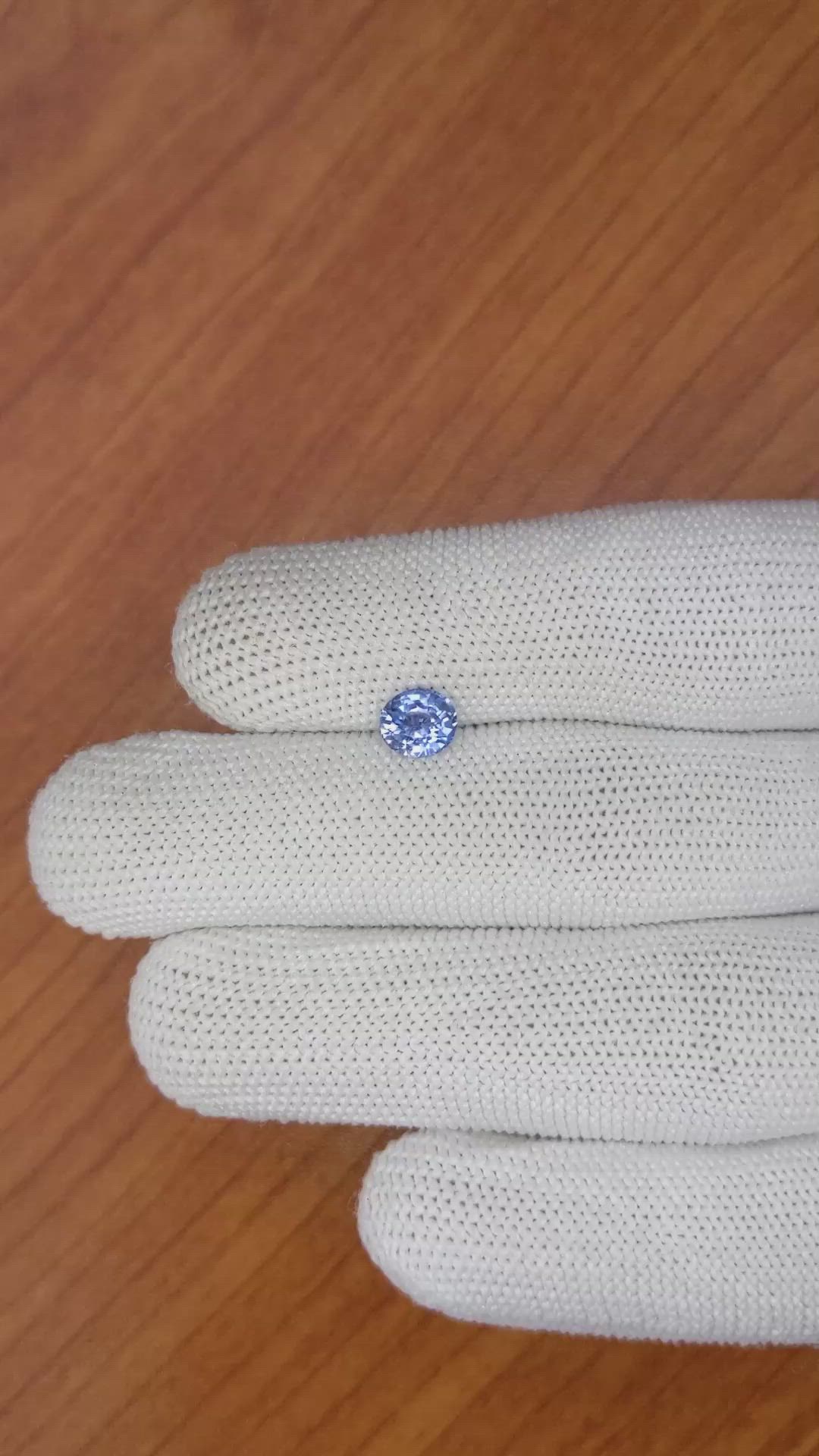 1.14 Ct. Blue Sapphire from Ceylon (Sri Lanka) Size Video