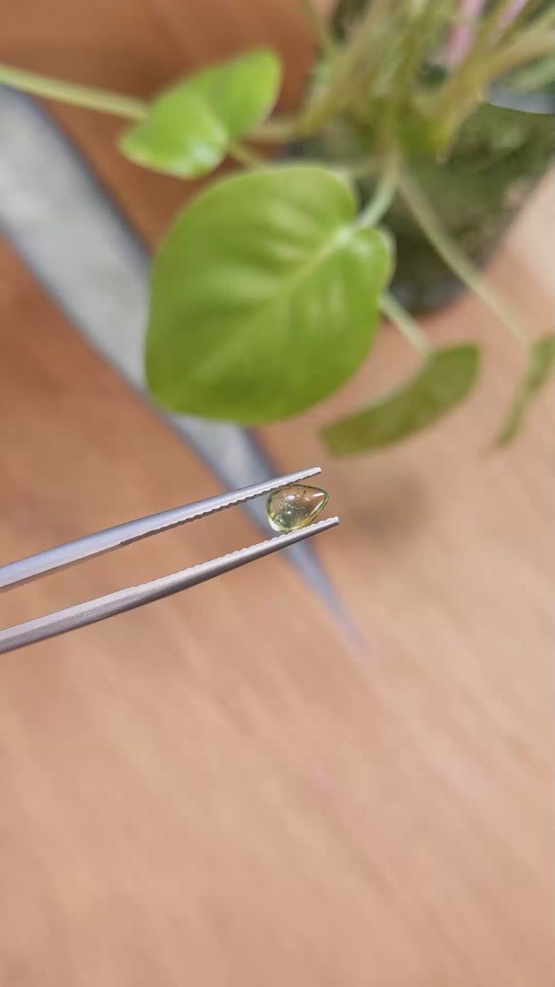 0.78 Ct. Bi Color Cabochon Sapphire from Montana Size Video