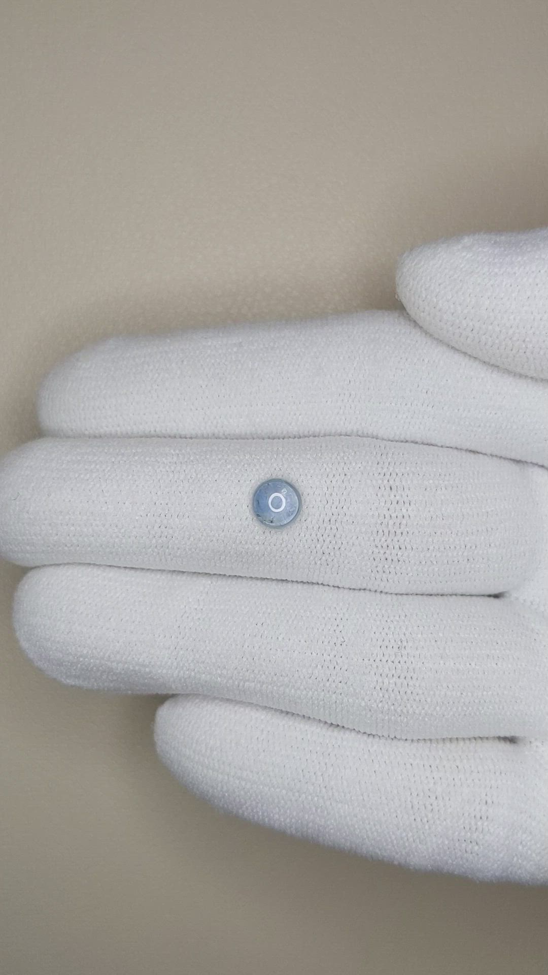 0.89 Ct. Blue Cabochon Sapphire from Montana Size Video