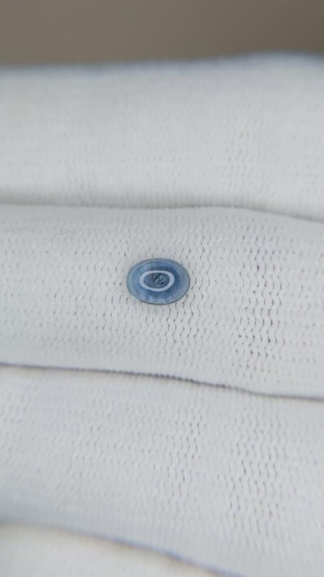 0.57 Ct. Blue Cabochon Sapphire from Montana Size Video