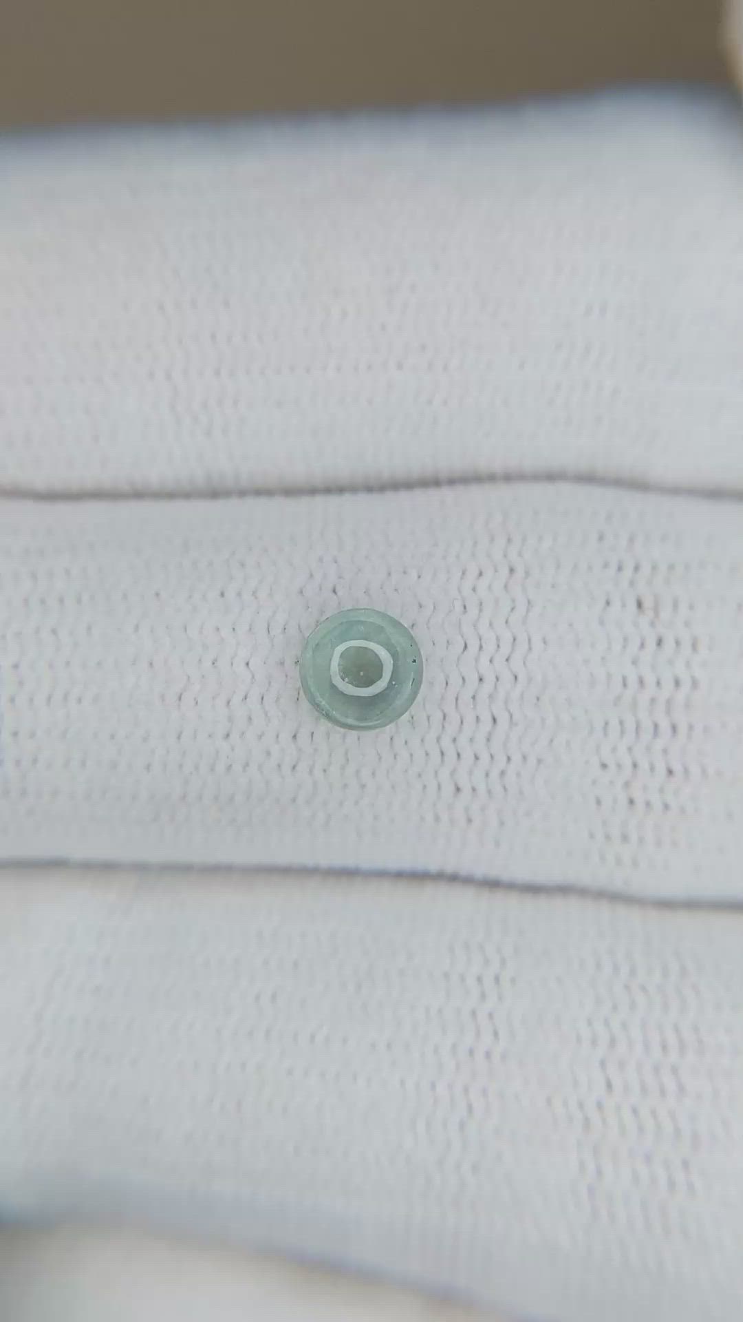 0.60 Ct. Bluish Green Cabochon Sapphire from Montana Size Video