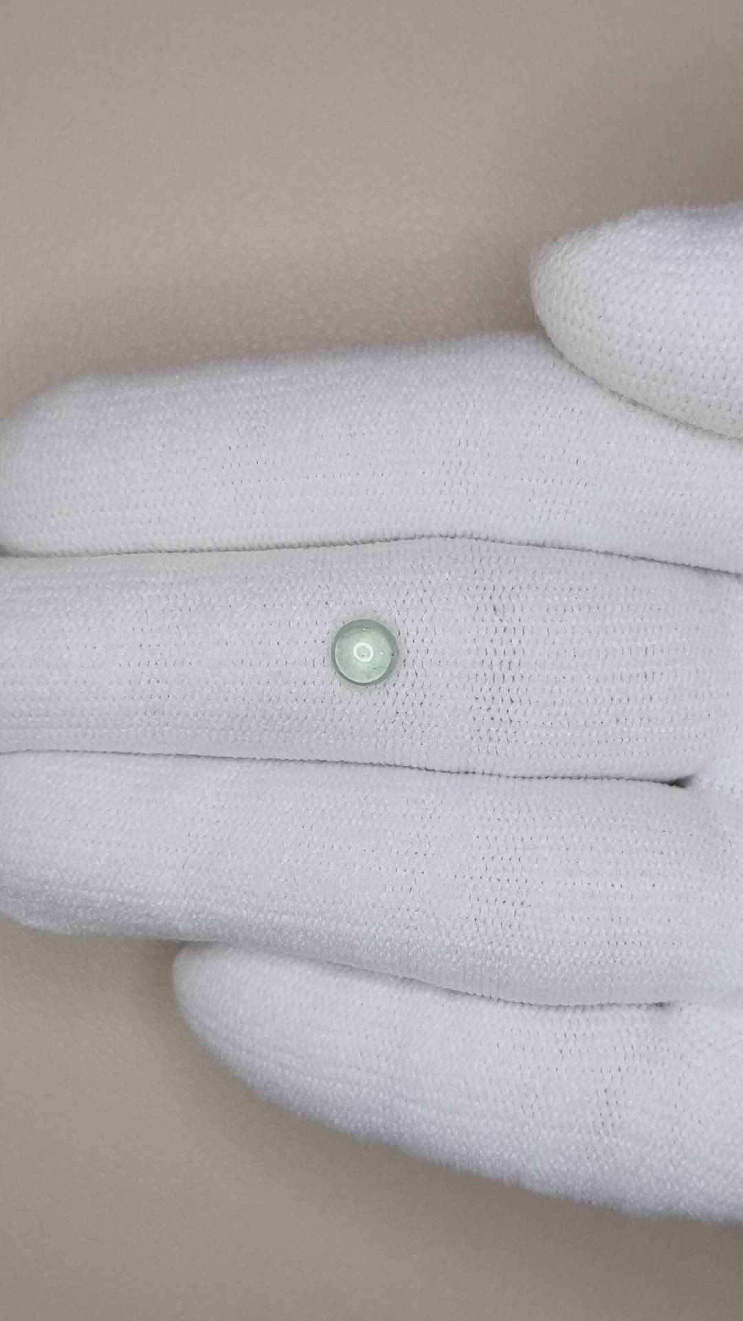 0.60 Ct. Bluish Green Cabochon Sapphire from Montana Size Video