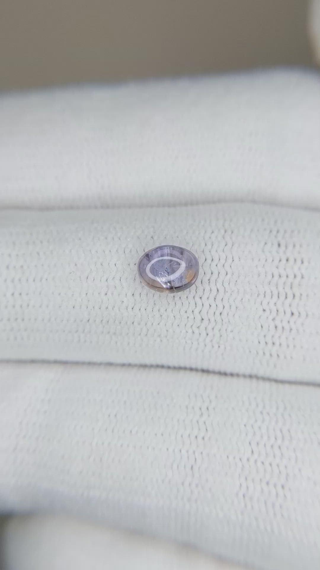 0.69 Ct. Bi Color Cabochon Sapphire from Montana Size Video