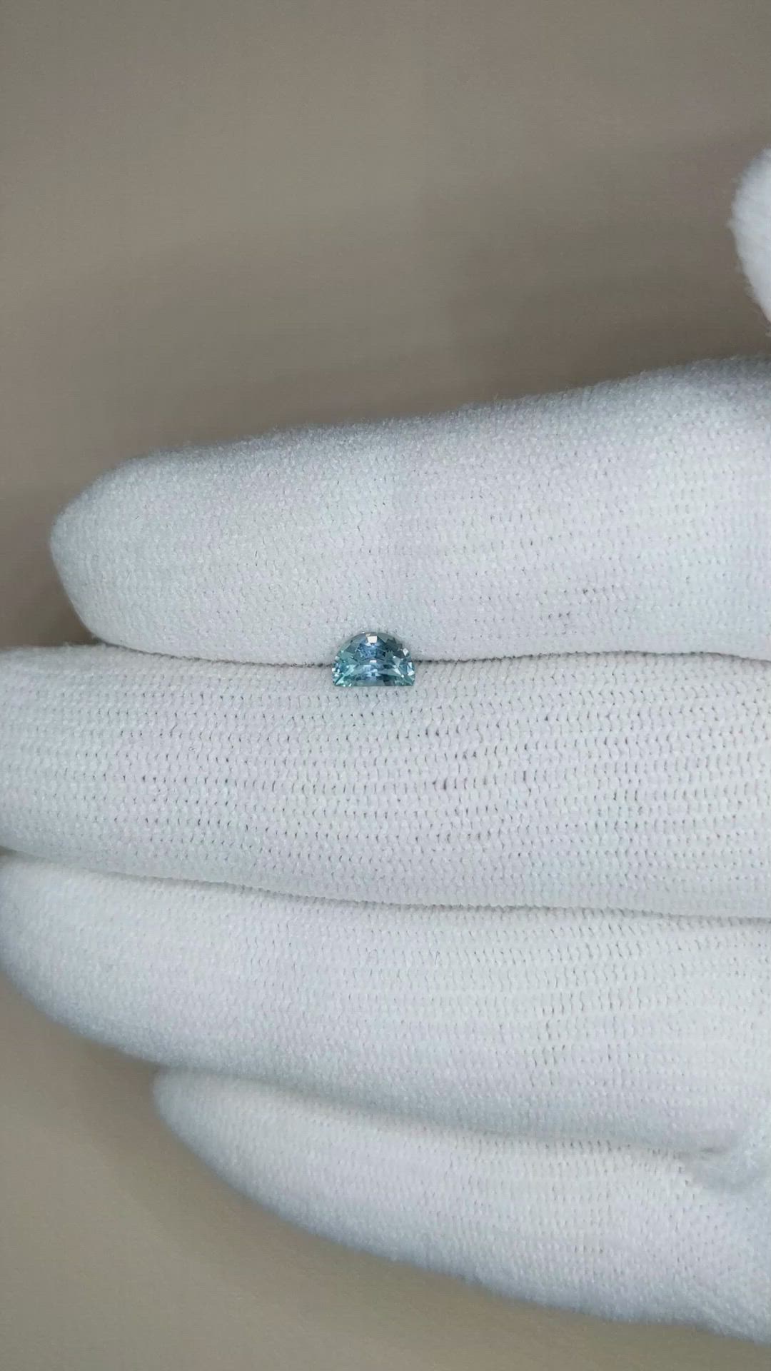 0.45 Ct. Blue Sapphire from Montana Size Video
