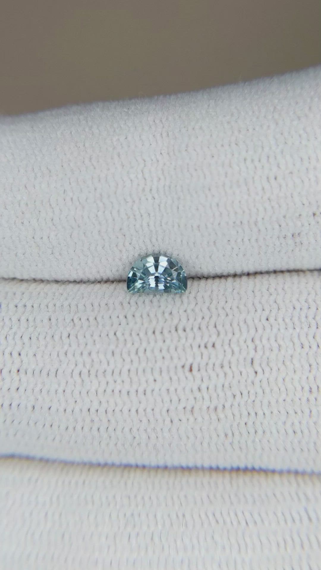 0.45 Ct. Blue Sapphire from Montana Size Video
