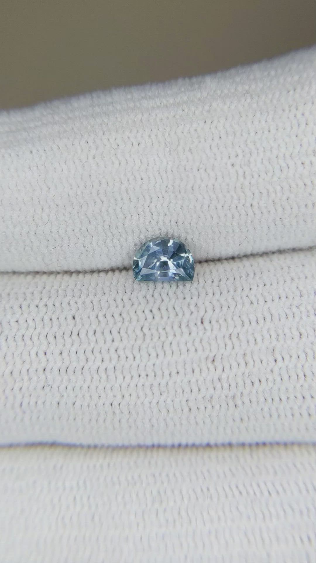 0.60 Ct. Blue Sapphire from Montana Size Video
