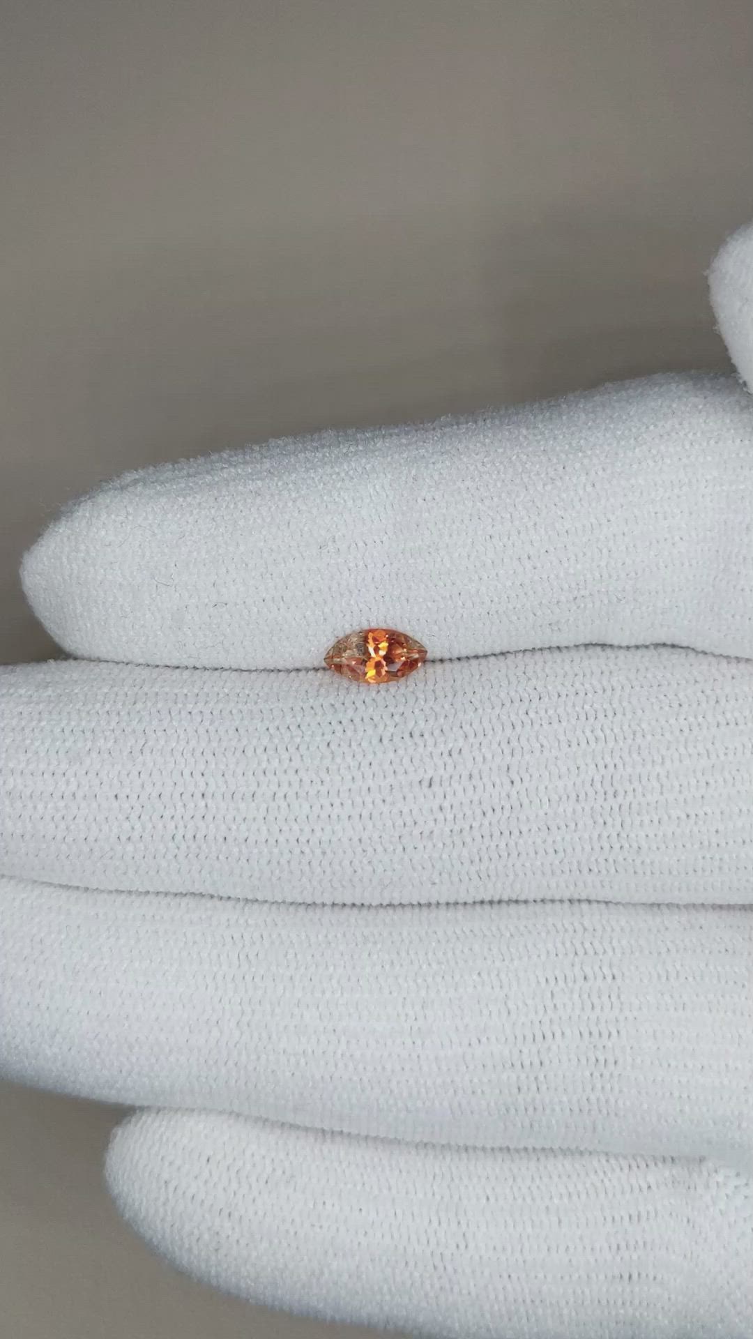 0.49 Ct. Bi Color Sapphire from Montana Size Video