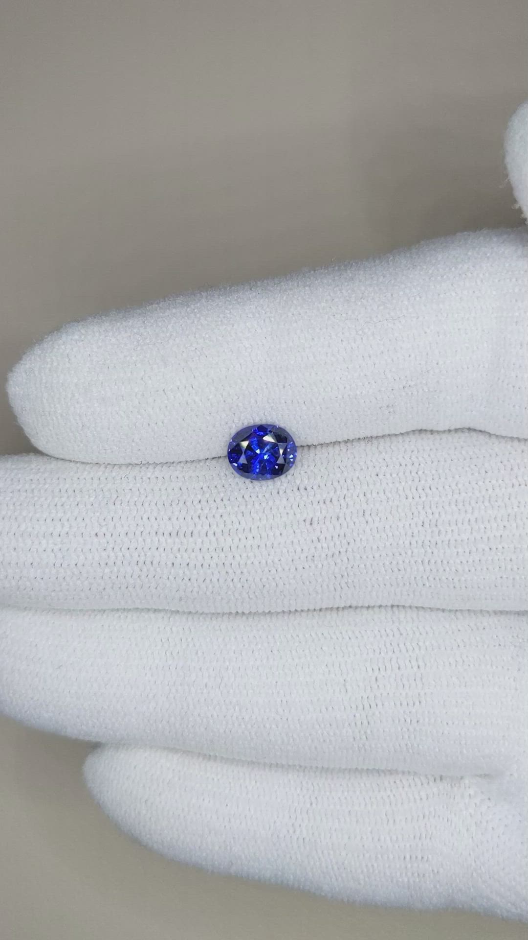 1.22 Ct. Blue Sapphire from Ceylon (Sri Lanka) Size Video