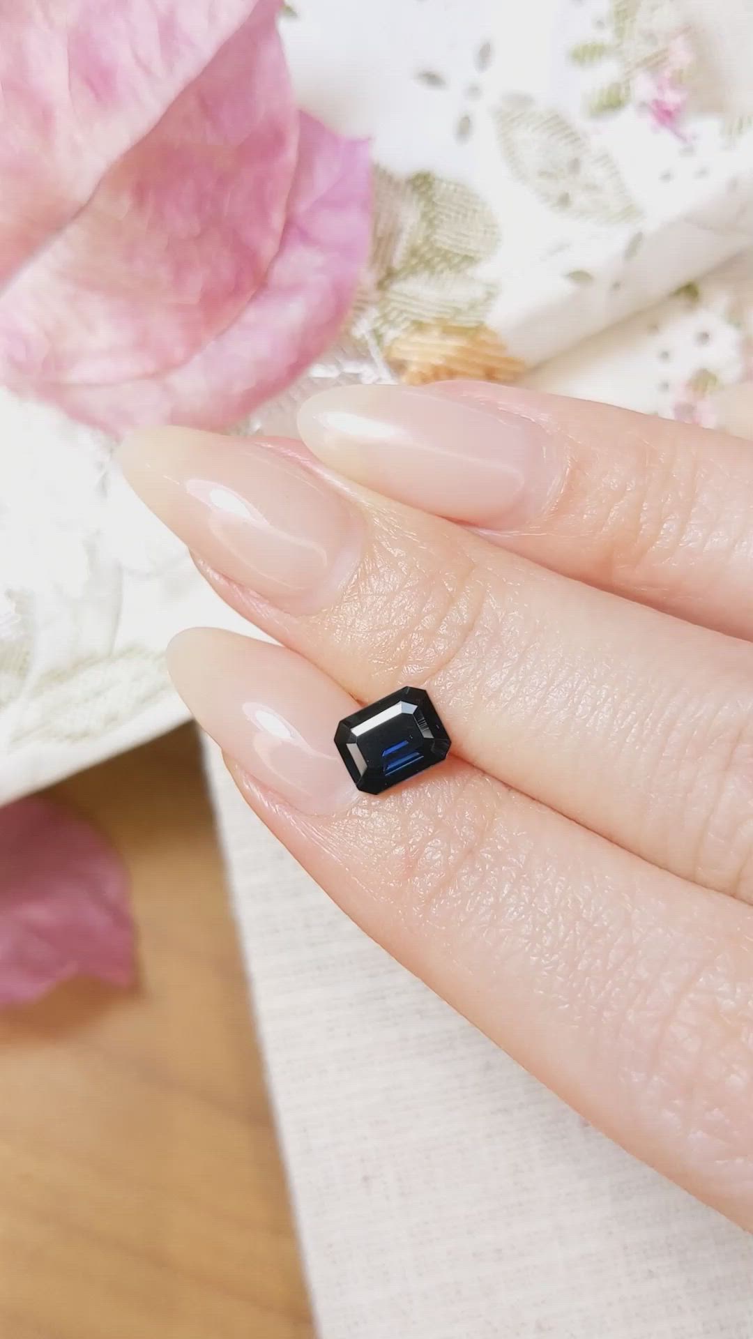 1.38 Ct. Blue Sapphire from Australia Size Video