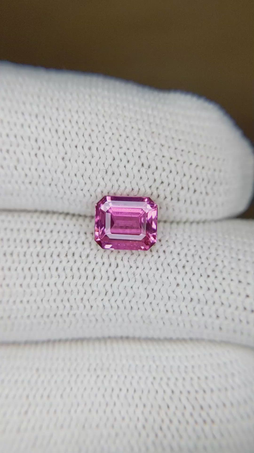2.01 Ct. Pink Sapphire from Ceylon (Sri Lanka) Size Video