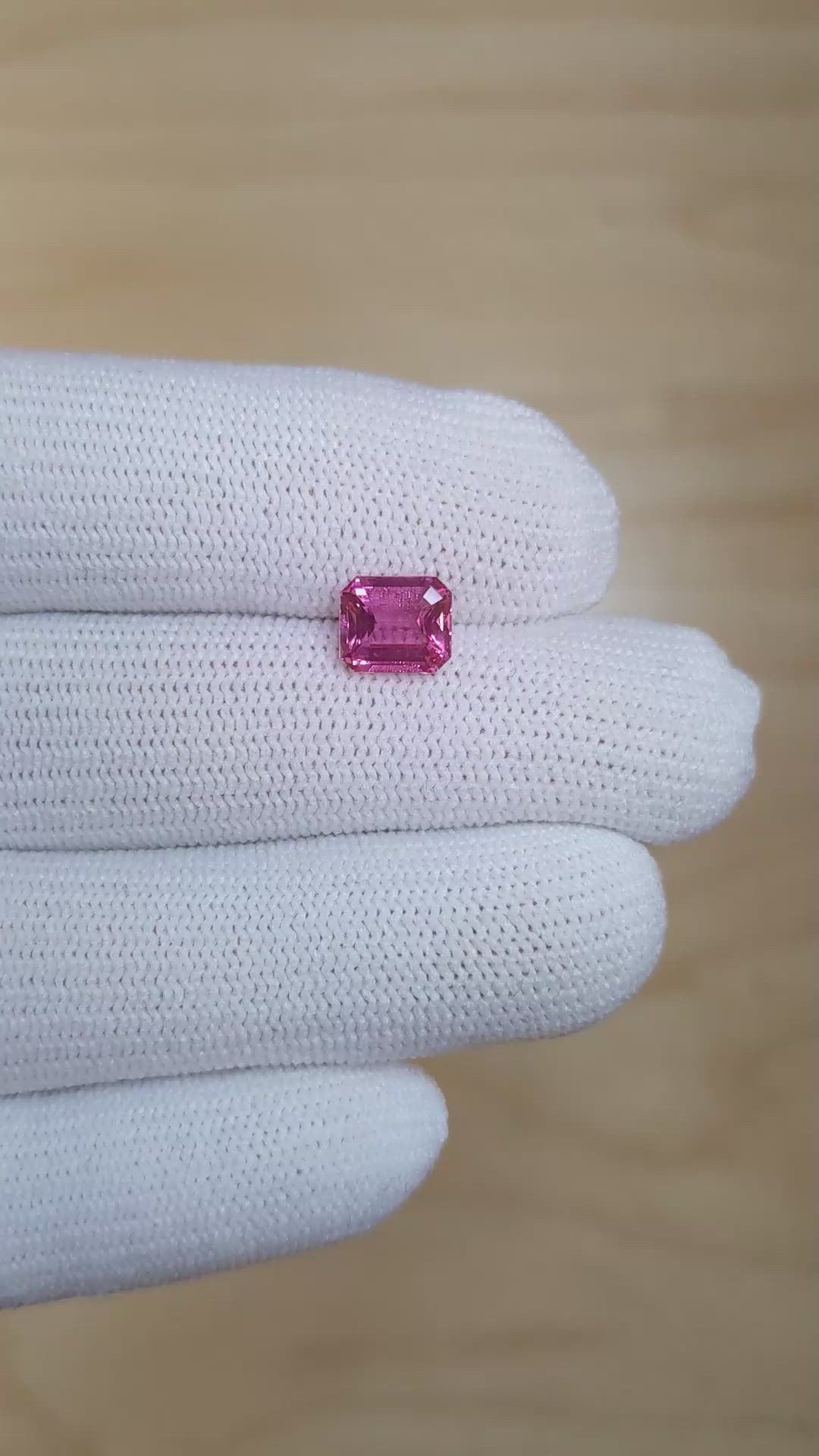 2.01 Ct. Pink Sapphire from Ceylon (Sri Lanka) Size Video