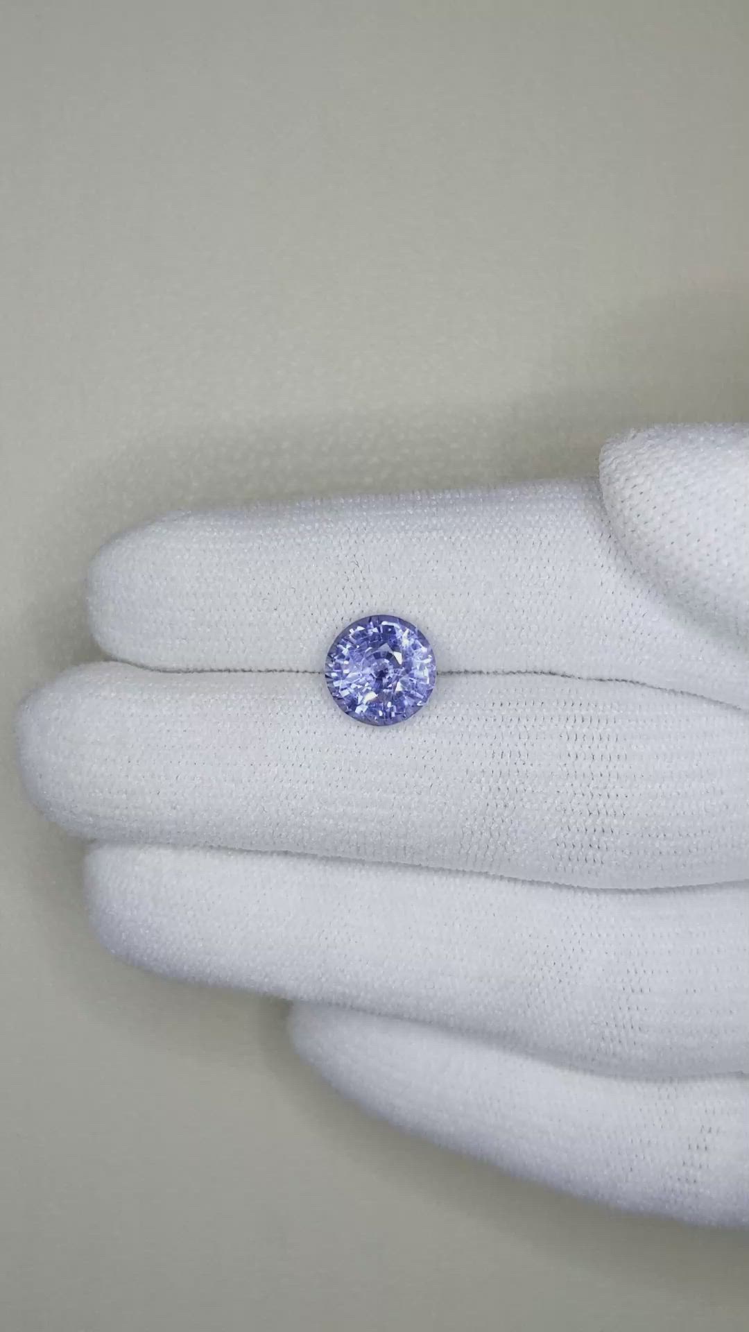 3.05 Ct. Blue Sapphire from Ceylon (Sri Lanka) Size Video