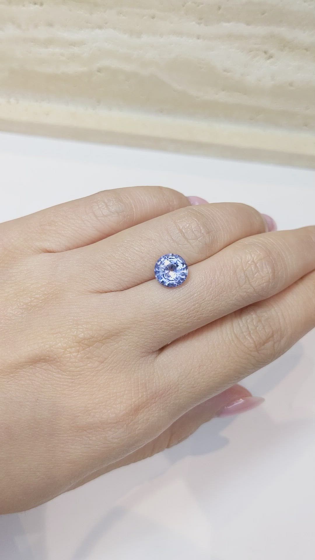 3.05 Ct. Blue Sapphire from Ceylon (Sri Lanka) Size Video