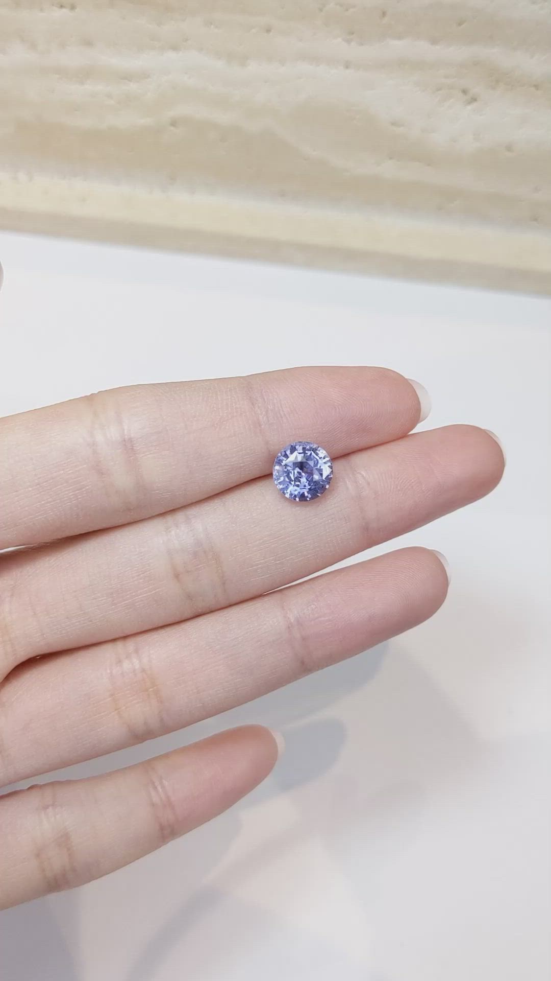 3.05 Ct. Blue Sapphire from Ceylon (Sri Lanka) Size Video