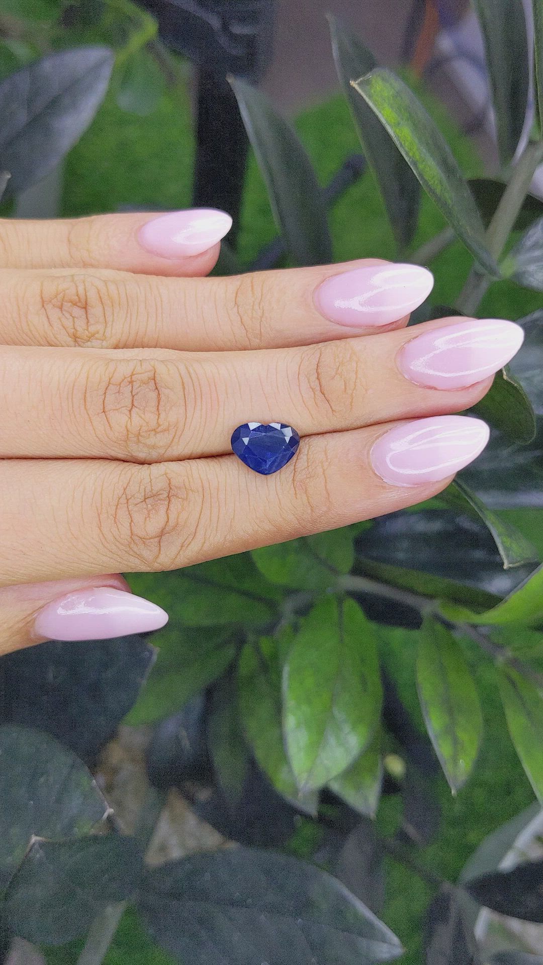2.96 Ct. Blue Sapphire from Ceylon (Sri Lanka) Size Video