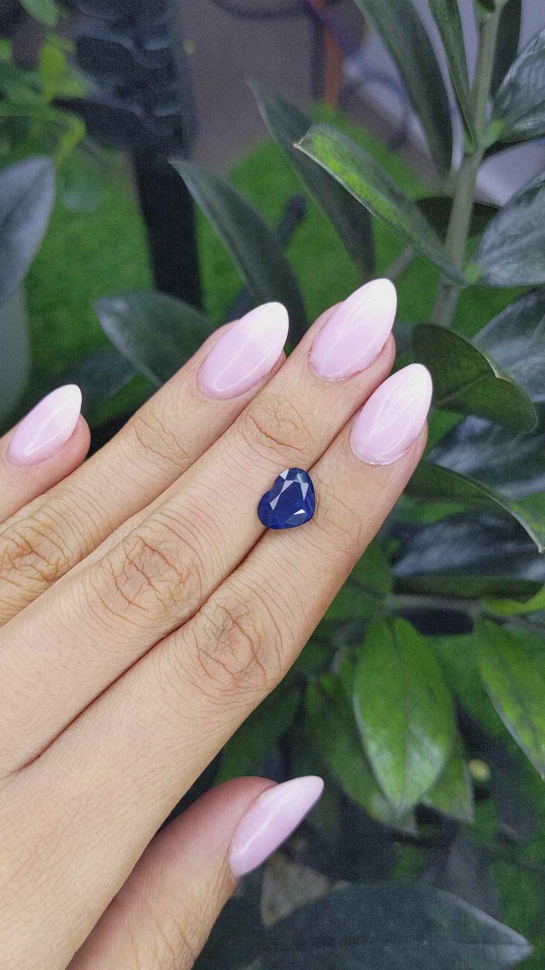 2.96 Ct. Blue Sapphire from Ceylon (Sri Lanka) Size Video