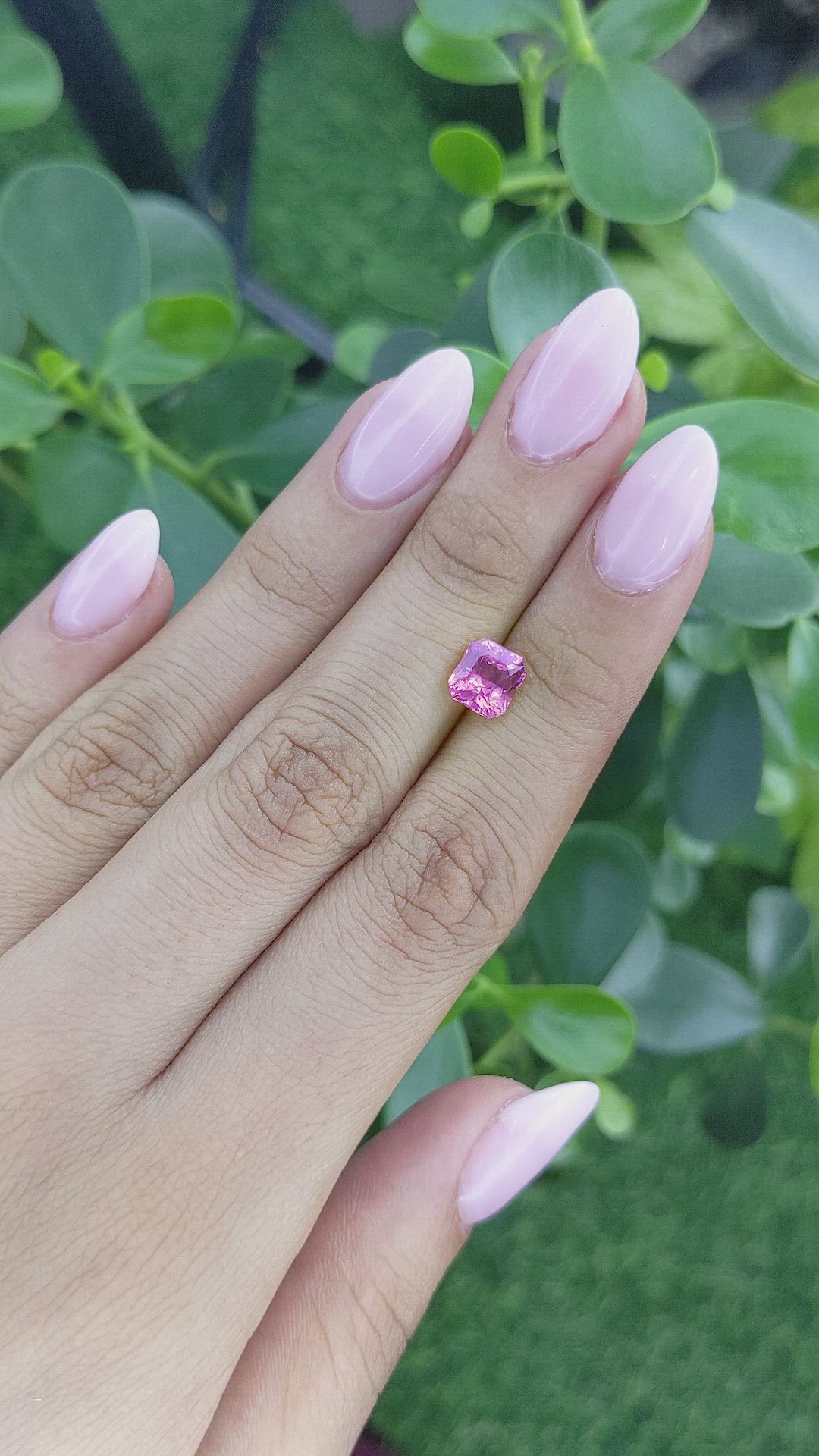 1.67 Ct. Pink Sapphire from Ceylon (Sri Lanka) Size Video