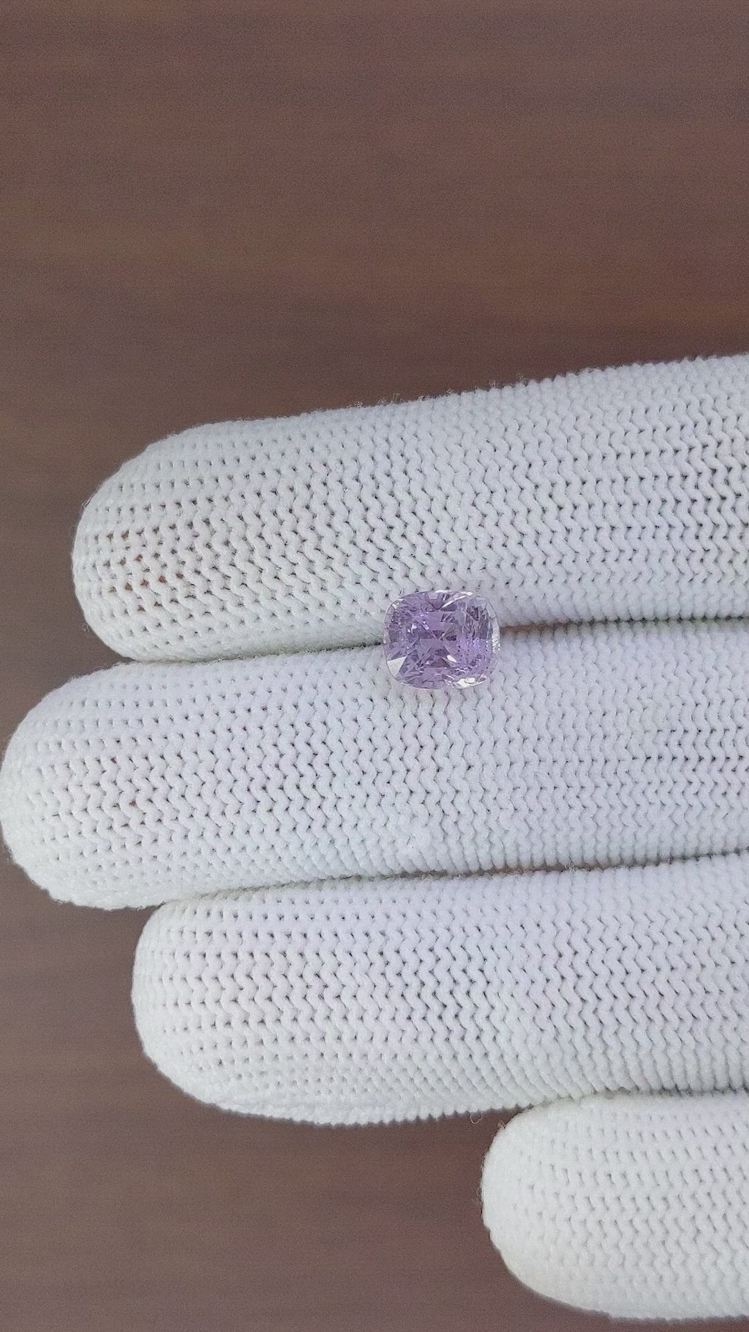 3.23 Ct. Purple Sapphire from Ceylon (Sri Lanka) Size Video
