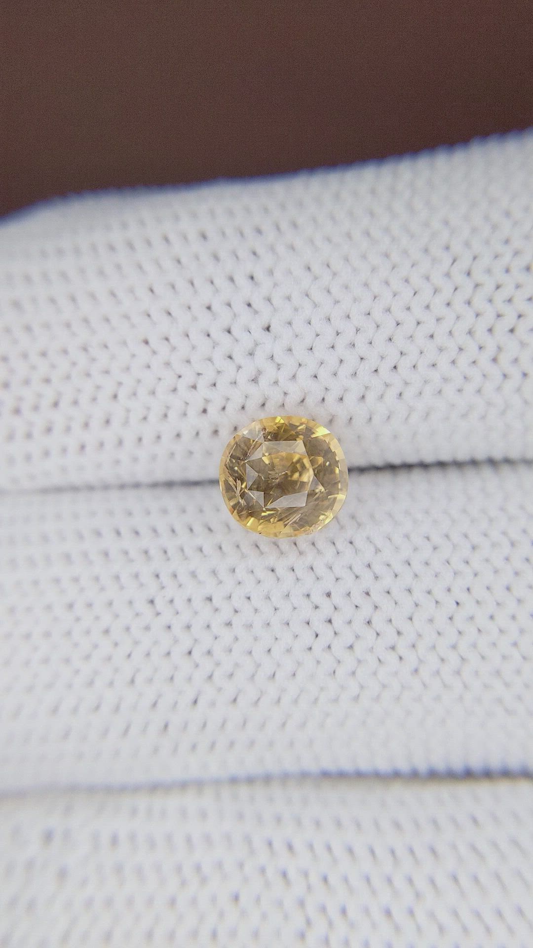 2.45 Ct. Peach Sapphire from Ceylon (Sri Lanka) Size Video
