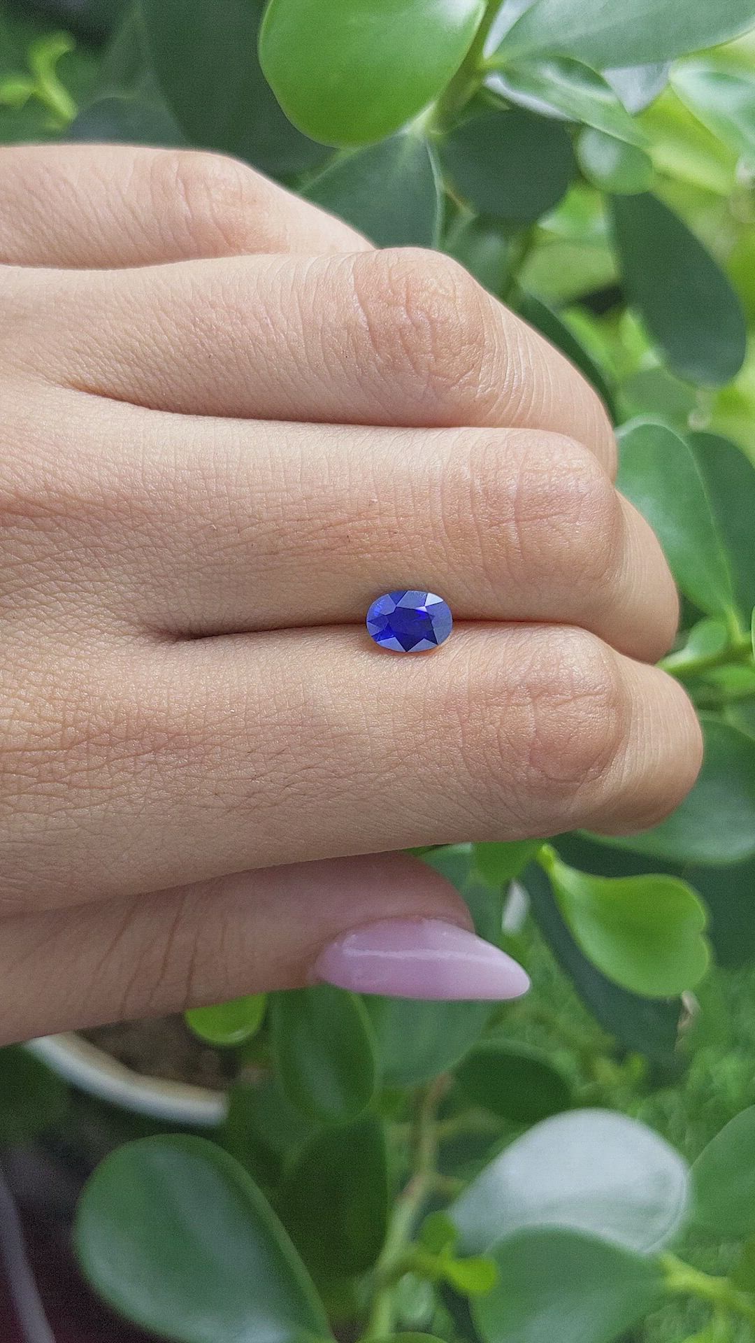 1.10 Ct. Blue Sapphire from Madagascar Size Video