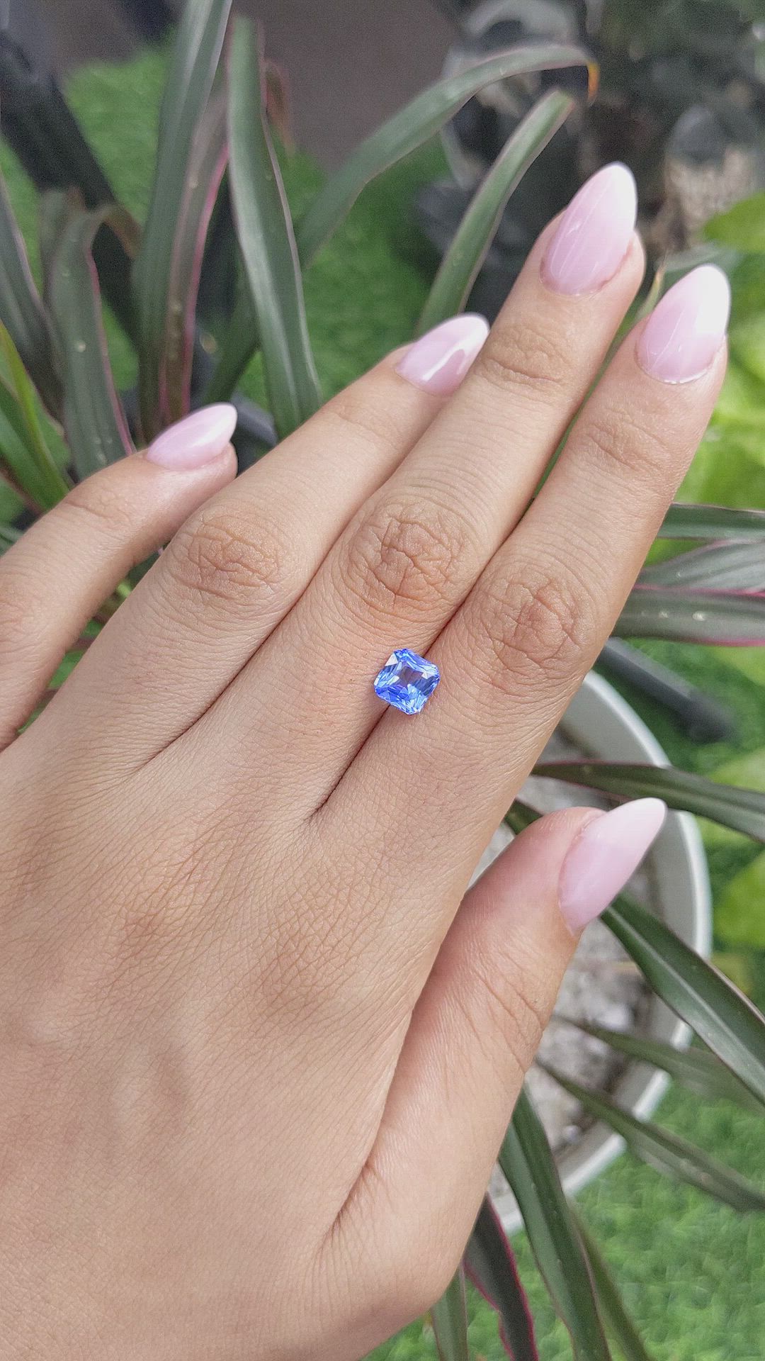 1.66 Ct. Blue Sapphire from Madagascar Size Video