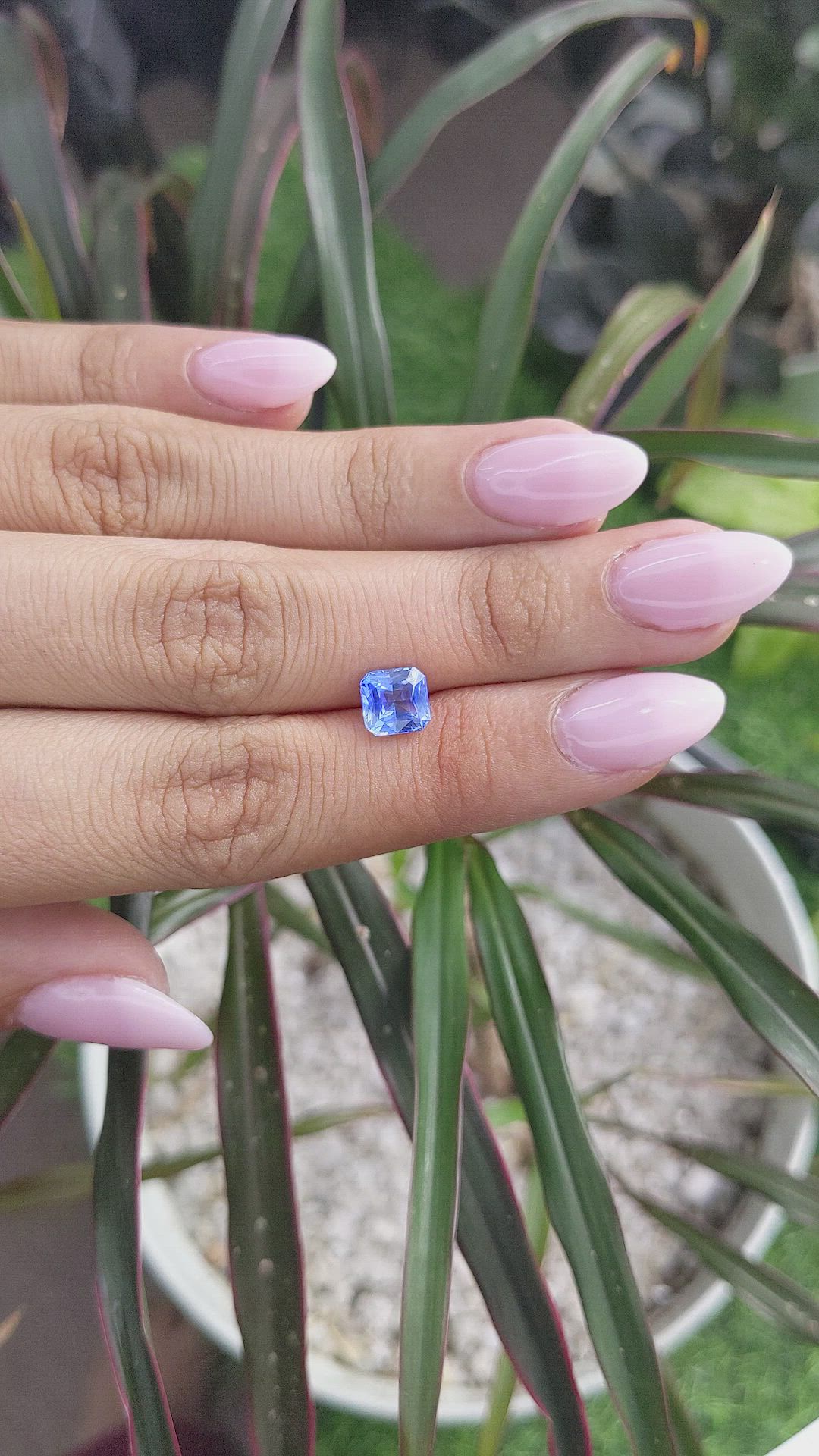 1.66 Ct. Blue Sapphire from Madagascar Size Video