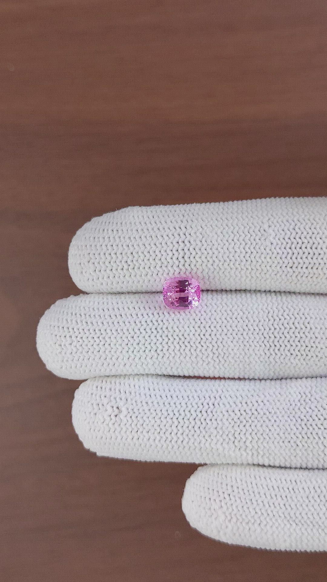 2.14 Ct. Pink Sapphire from Ceylon (Sri Lanka) Size Video