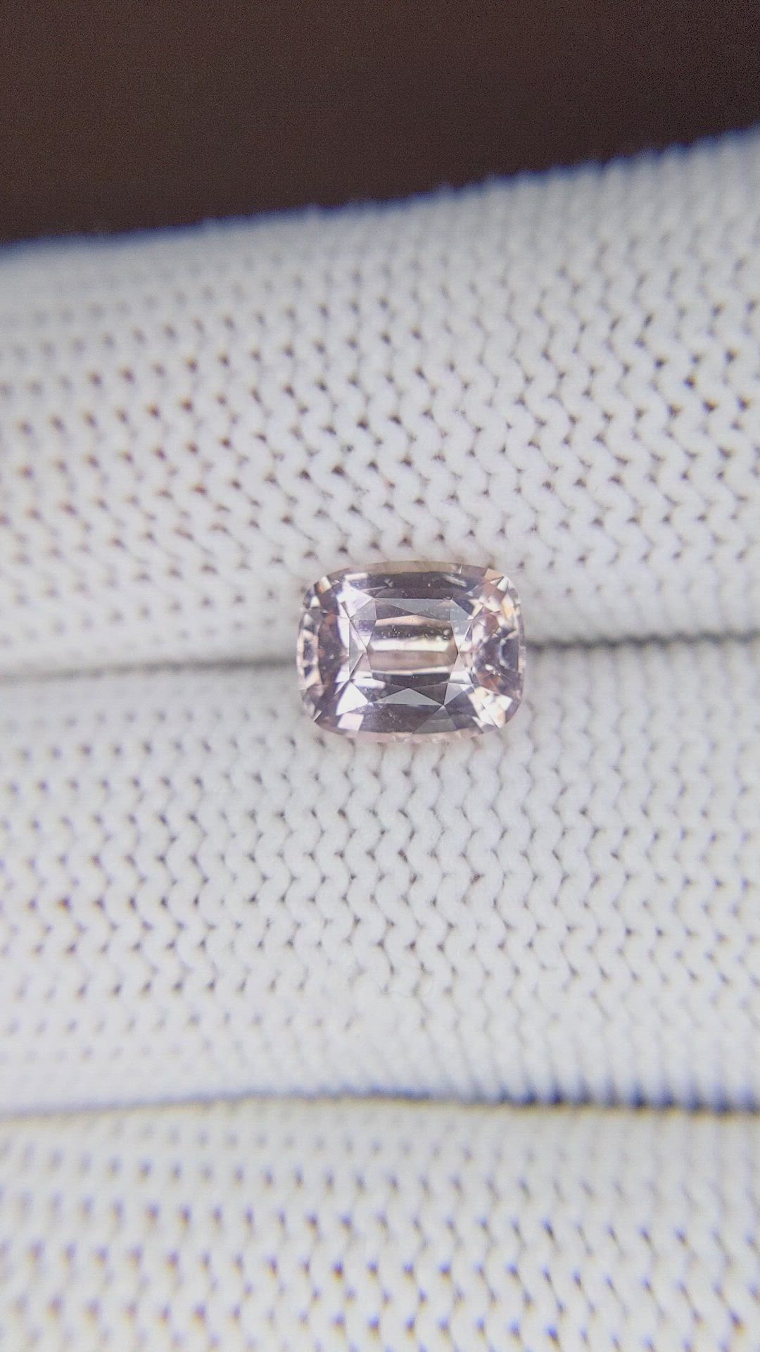 2.23 Ct. Peach Sapphire from Madagascar Size Video