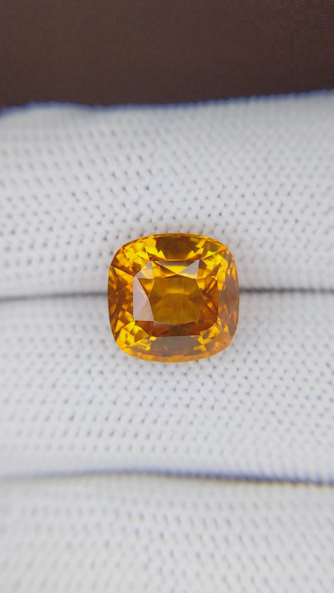 11.53 Ct. Orange Sapphire from Madagascar Size Video
