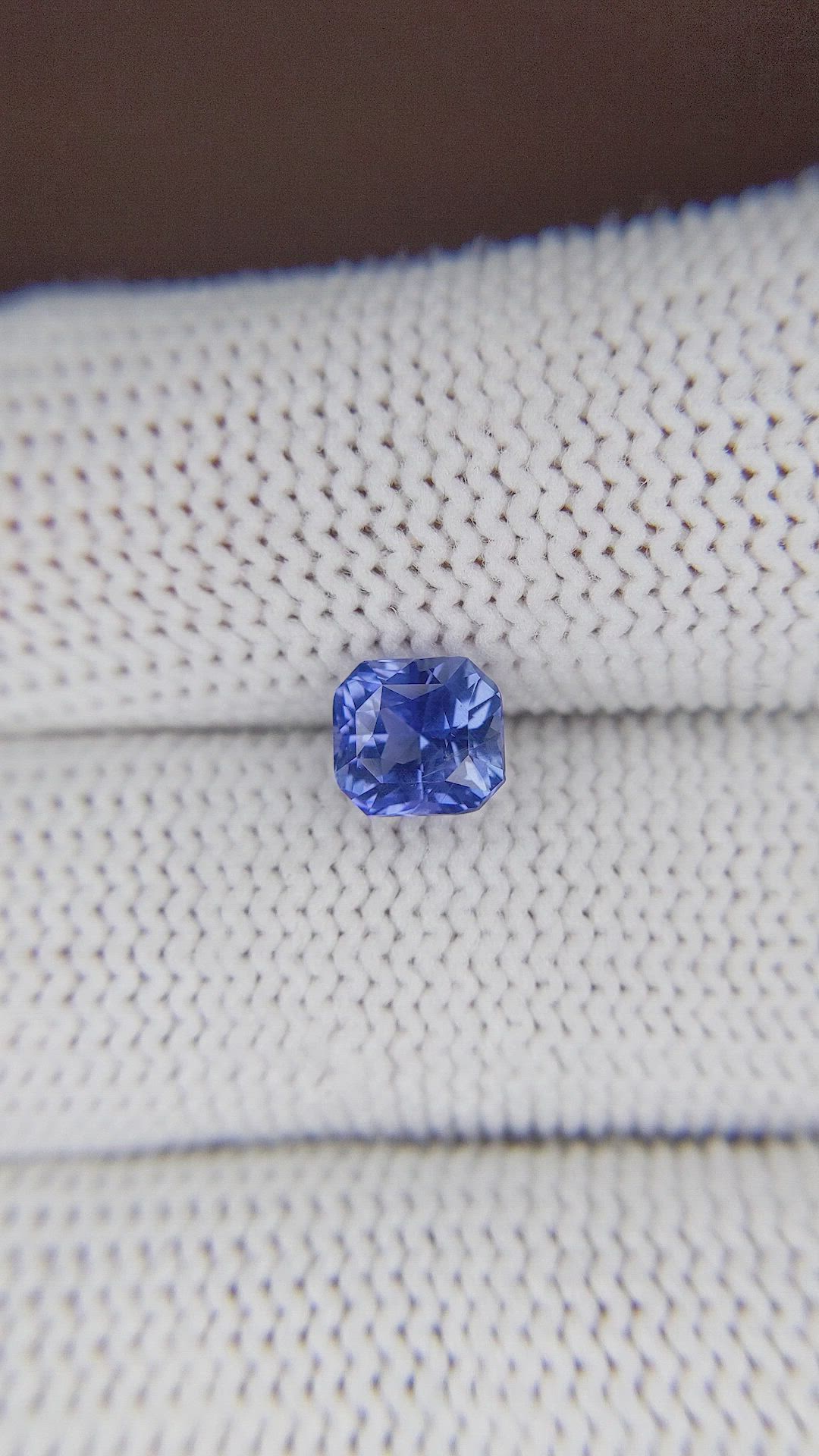 1.58 Ct. Blue Sapphire from Ceylon (Sri Lanka) Size Video