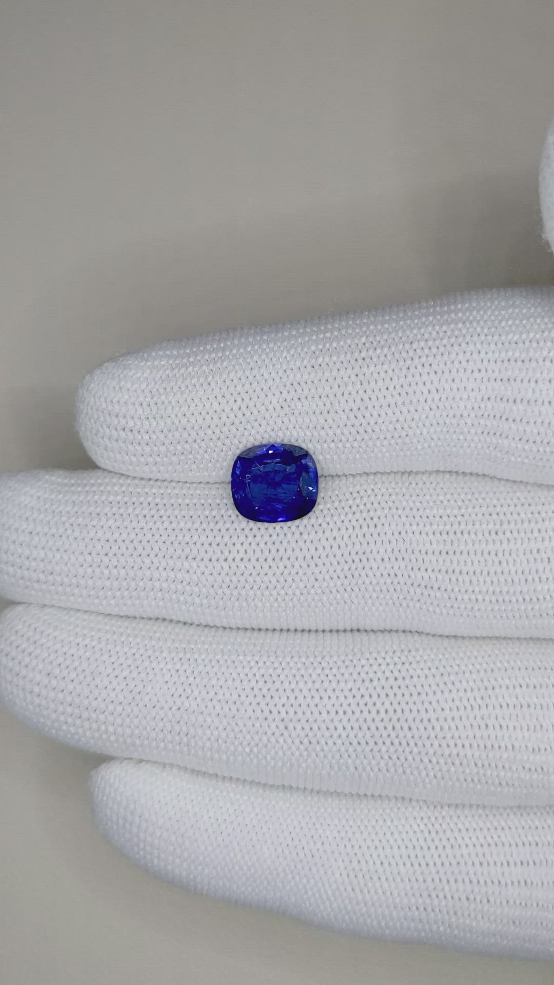 3.42 Ct. Blue Sapphire from Ceylon (Sri Lanka) Size Video