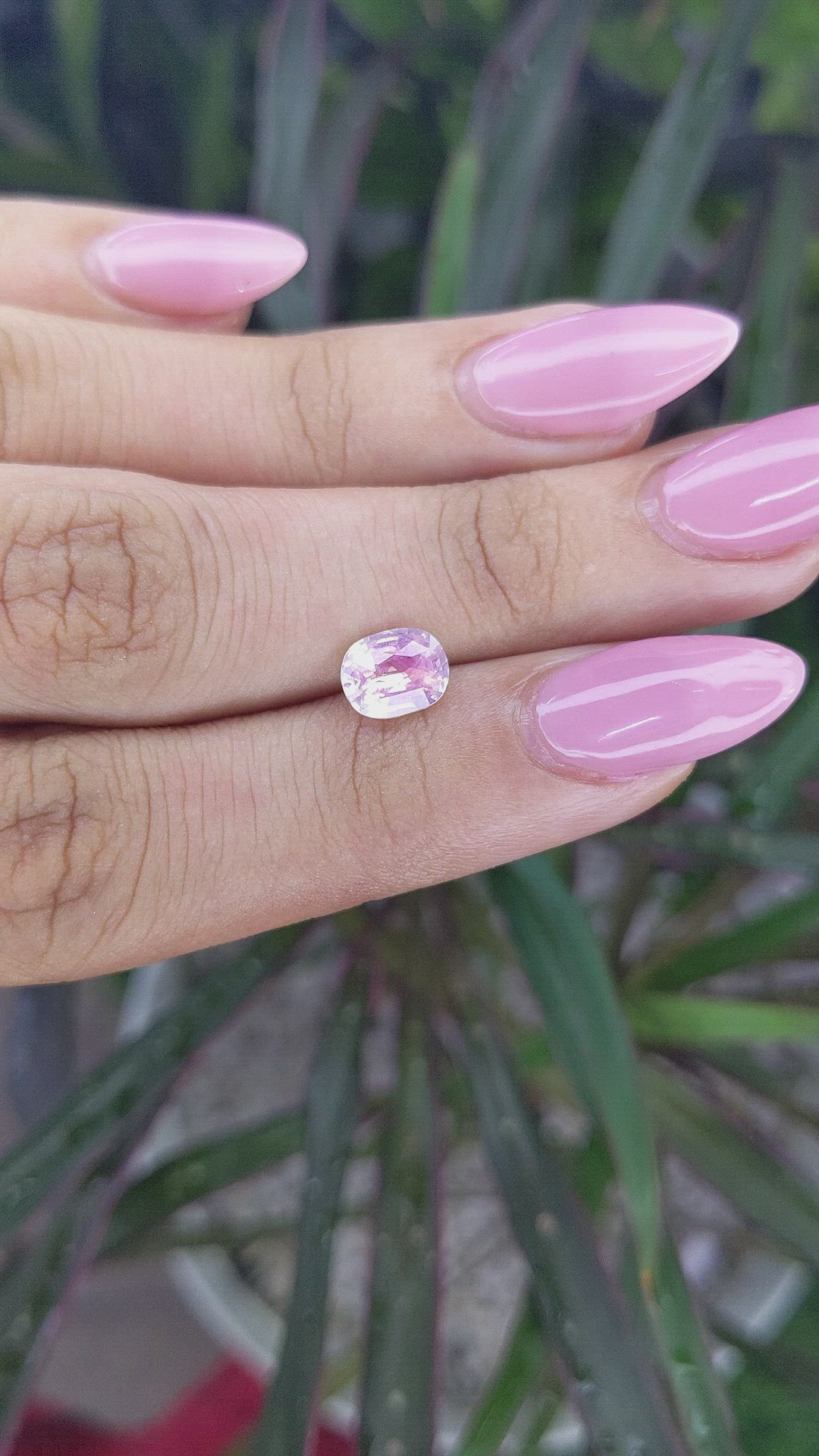1.63 Ct. Pink Sapphire from Ceylon (Sri Lanka) Size Video