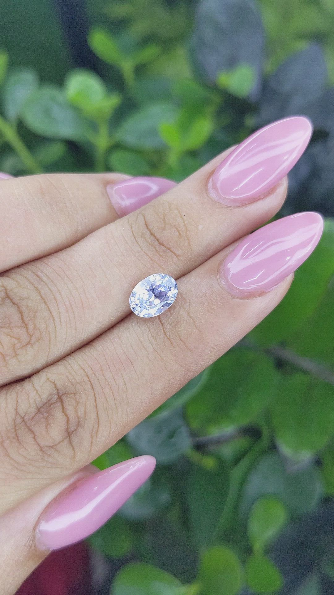 2.10 Ct. Blue Sapphire from Ceylon (Sri Lanka) Size Video