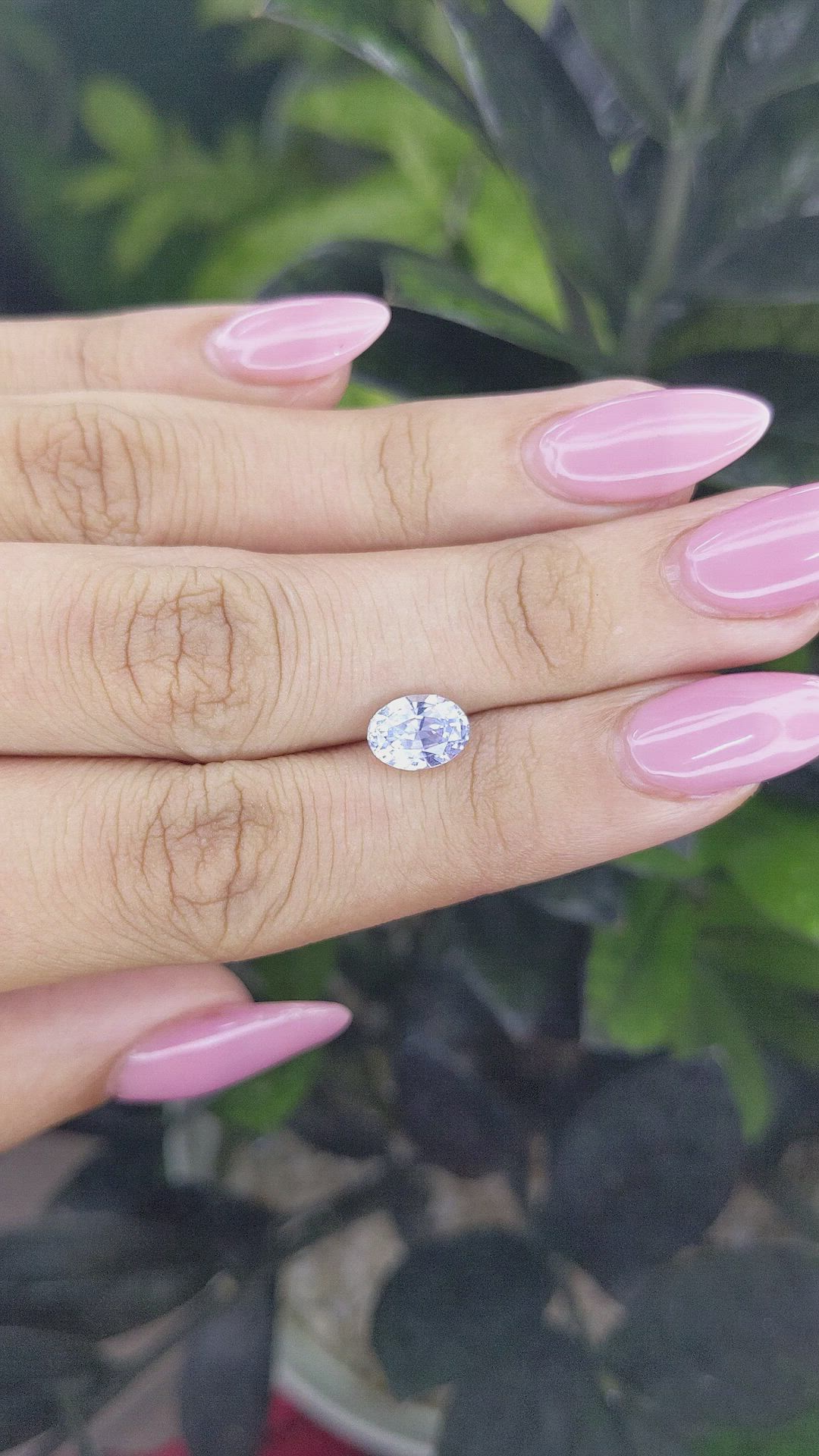 2.10 Ct. Blue Sapphire from Ceylon (Sri Lanka) Size Video