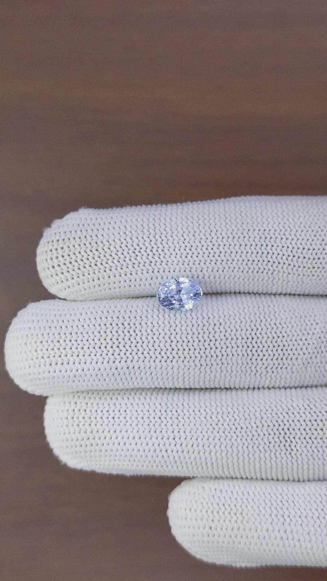 2.10 Ct. Blue Sapphire from Ceylon (Sri Lanka) Size Video