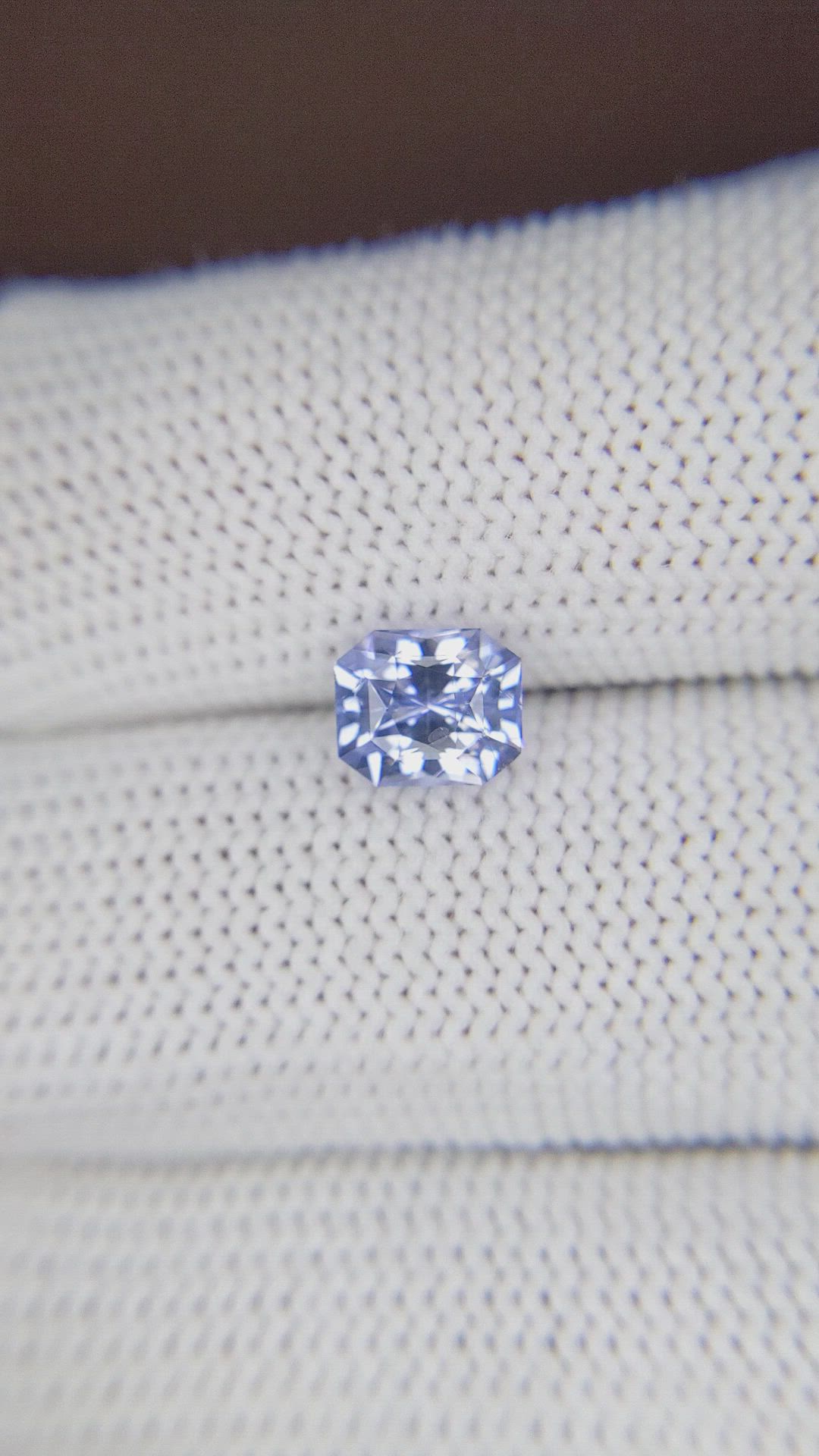 1.60 Ct. Violet Sapphire from Ceylon (Sri Lanka) Size Video