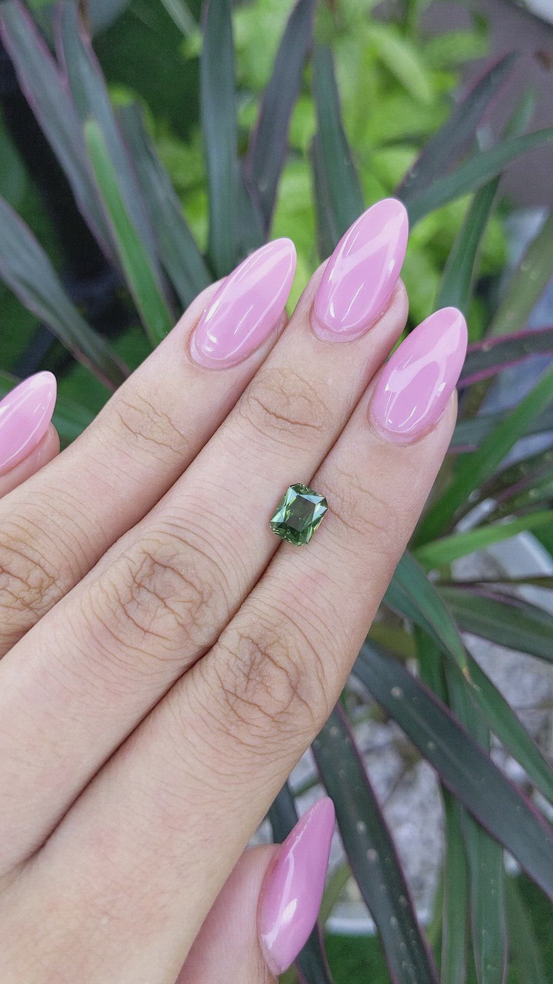 1.58 Ct. Yellowish Green Sapphire from Africa Size Video