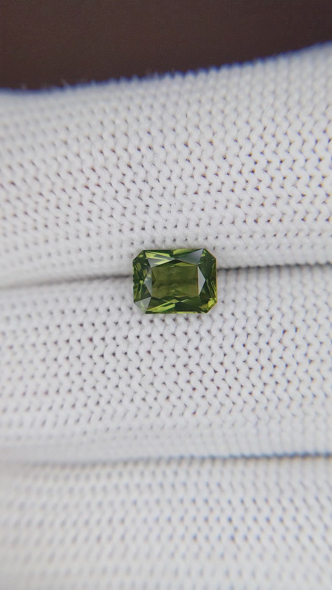 1.58 Ct. Yellowish Green Sapphire from Africa Size Video