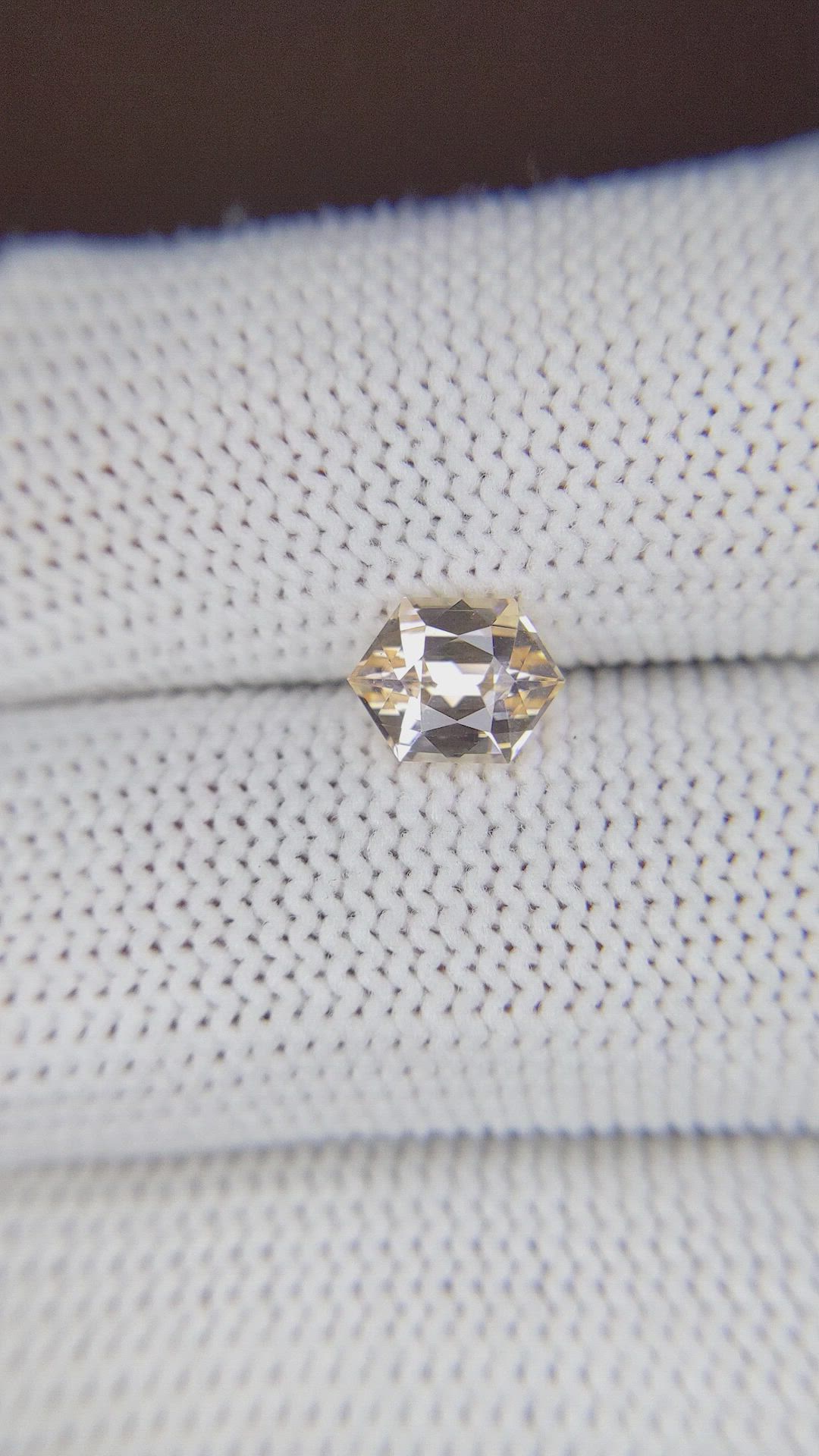 1.40 Ct. Peach Sapphire from Ceylon (Sri Lanka) Size Video