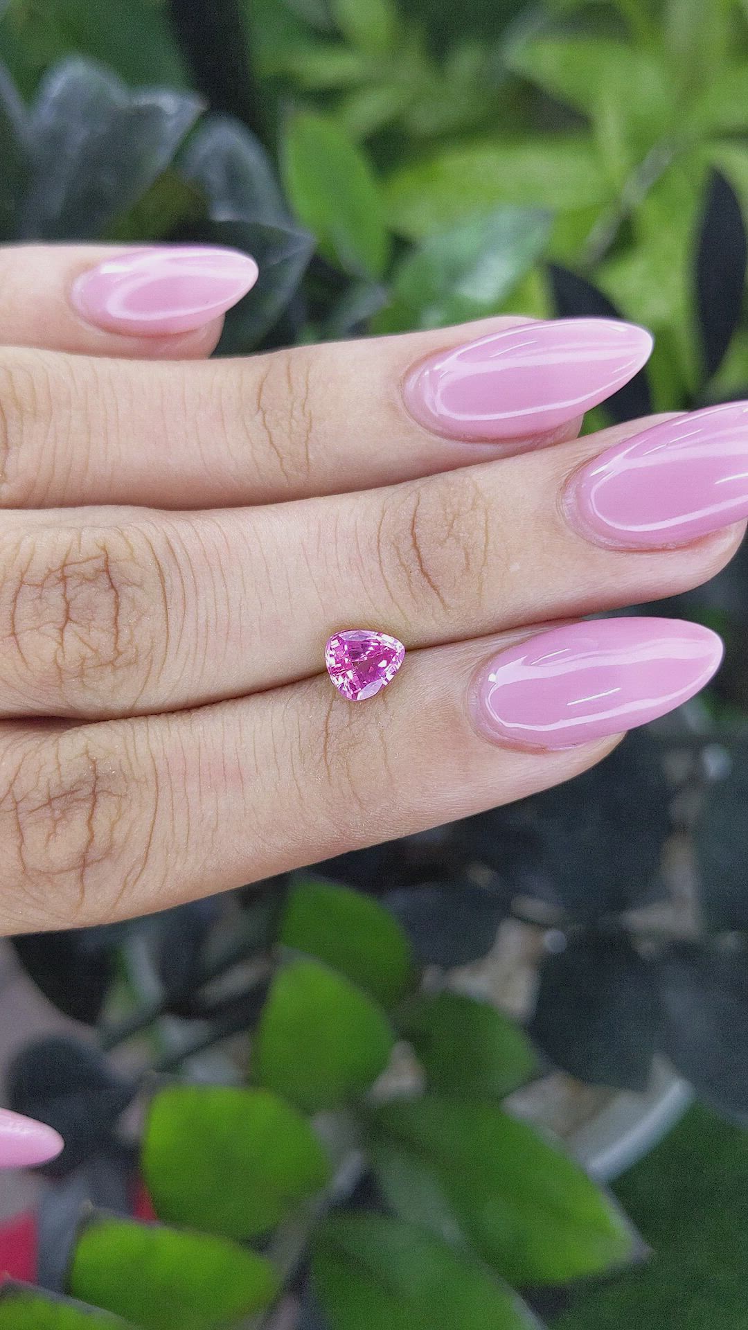 1.03 Ct. Pink Sapphire from Ceylon (Sri Lanka) Size Video