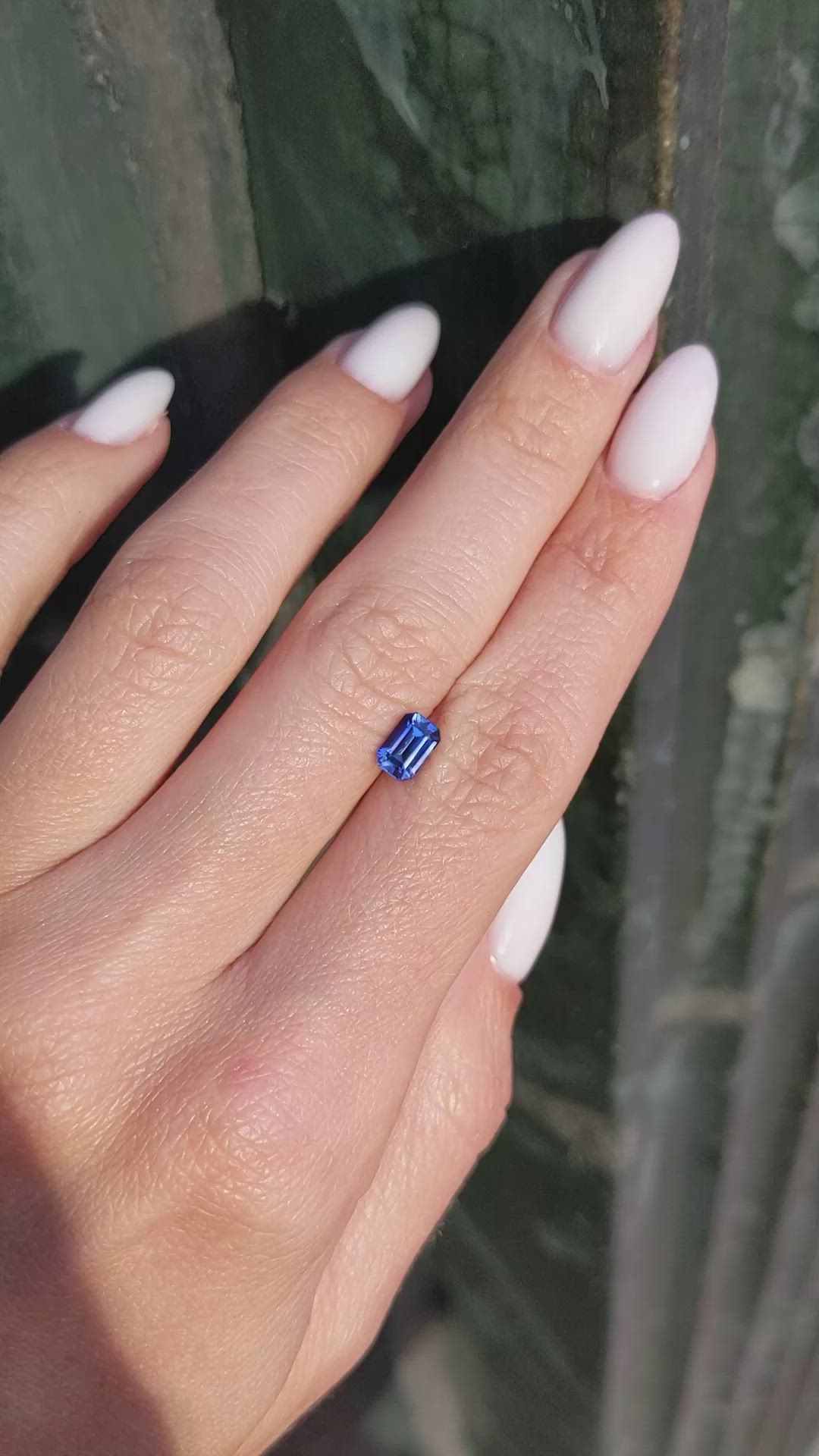 0.89 Ct. Blue Sapphire from Ceylon (Sri Lanka) Size Video