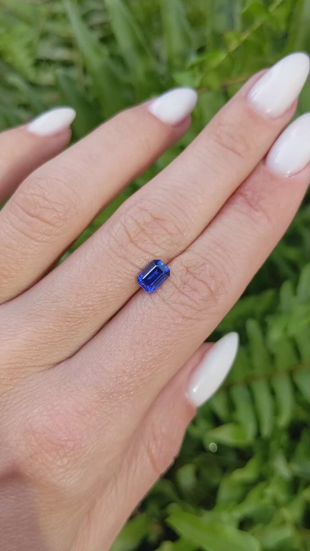 1.06 Ct. Blue Sapphire from Ceylon (Sri Lanka) Size Video