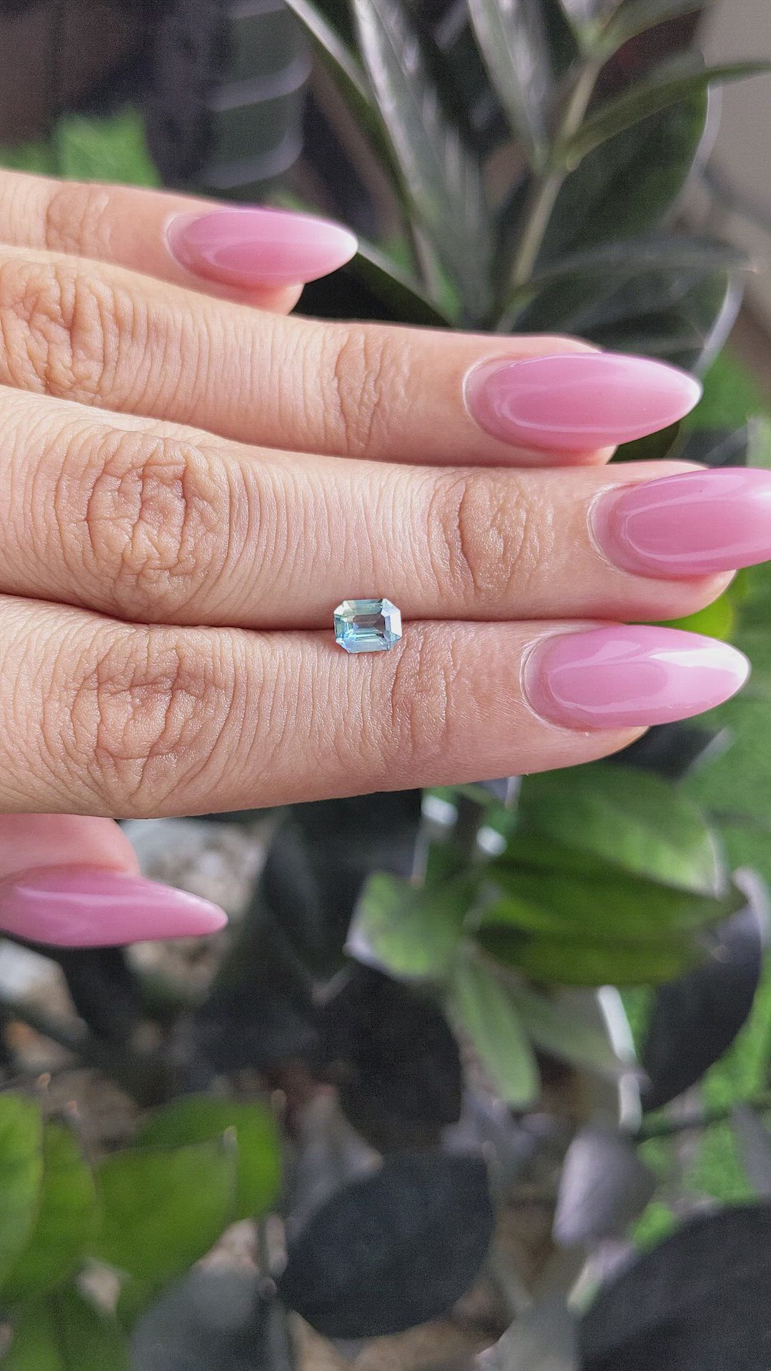 0.81 Ct. Bi Color Sapphire from Madagascar Size Video