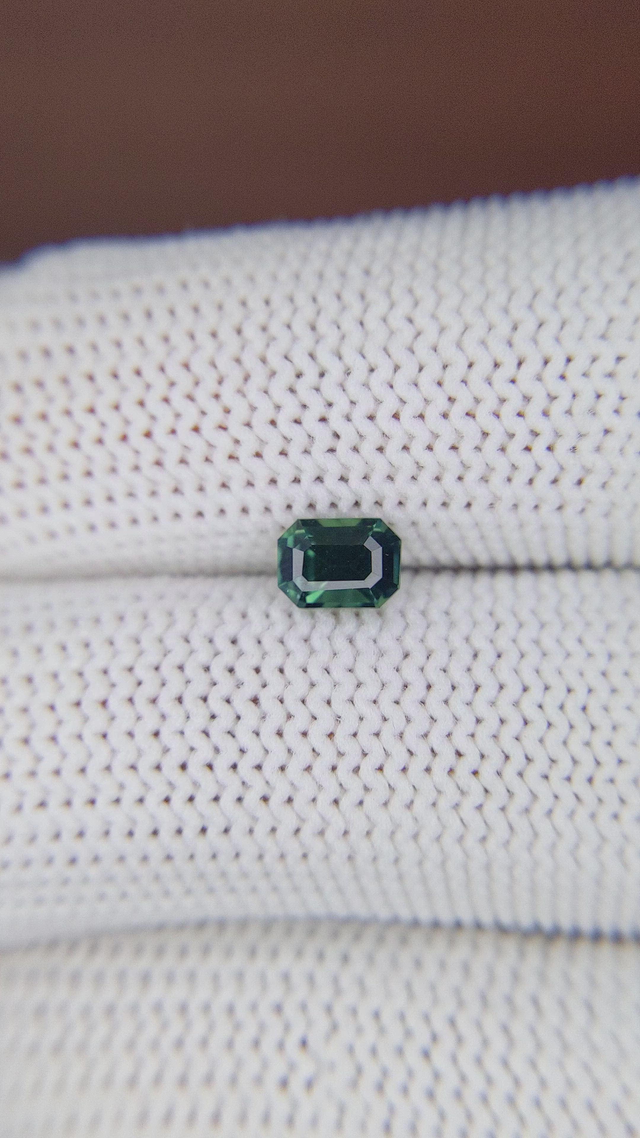 0.80 Ct. Green Sapphire from Madagascar Size Video